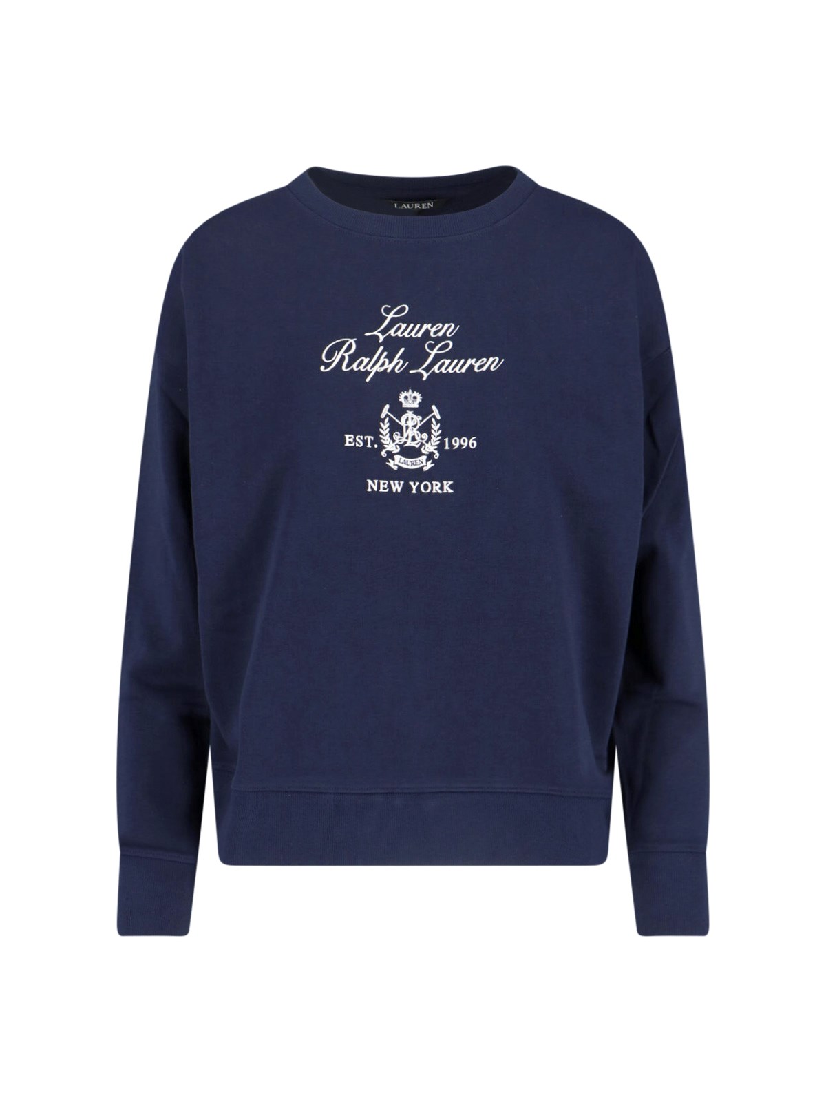 Lauren Ralph Lauren Donna Blu Felpa Logo