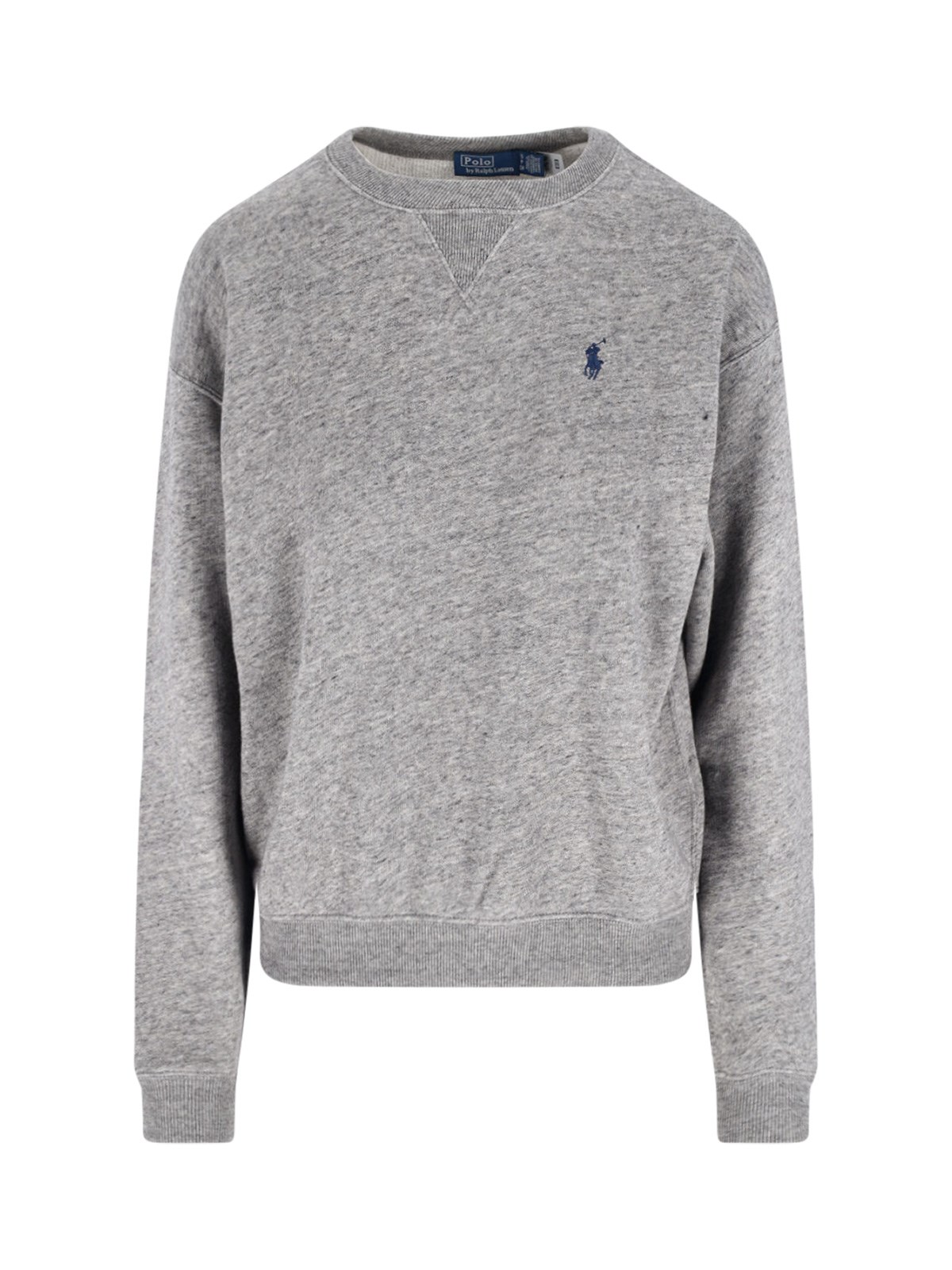 Polo Ralph Lauren Logo Sweater In Gray