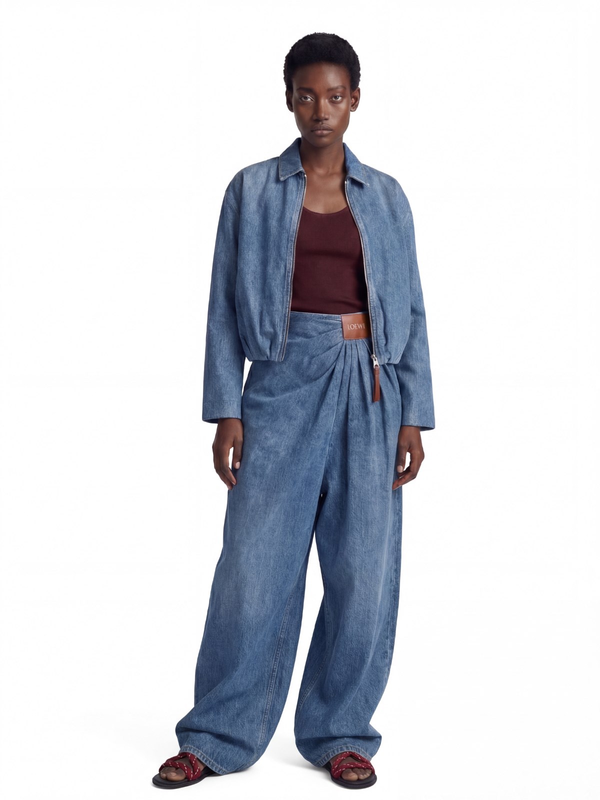 Loewe Denim zip jacket available on SUGAR - 202801