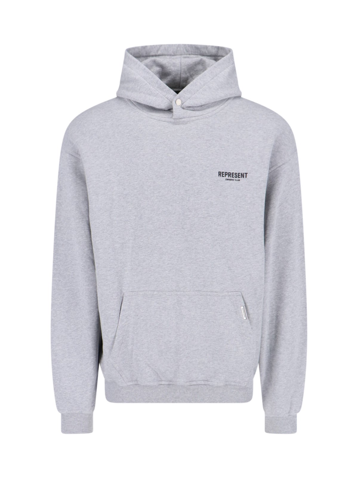 Represent Pullover Hoodie With Snap Button Closure In Blue
