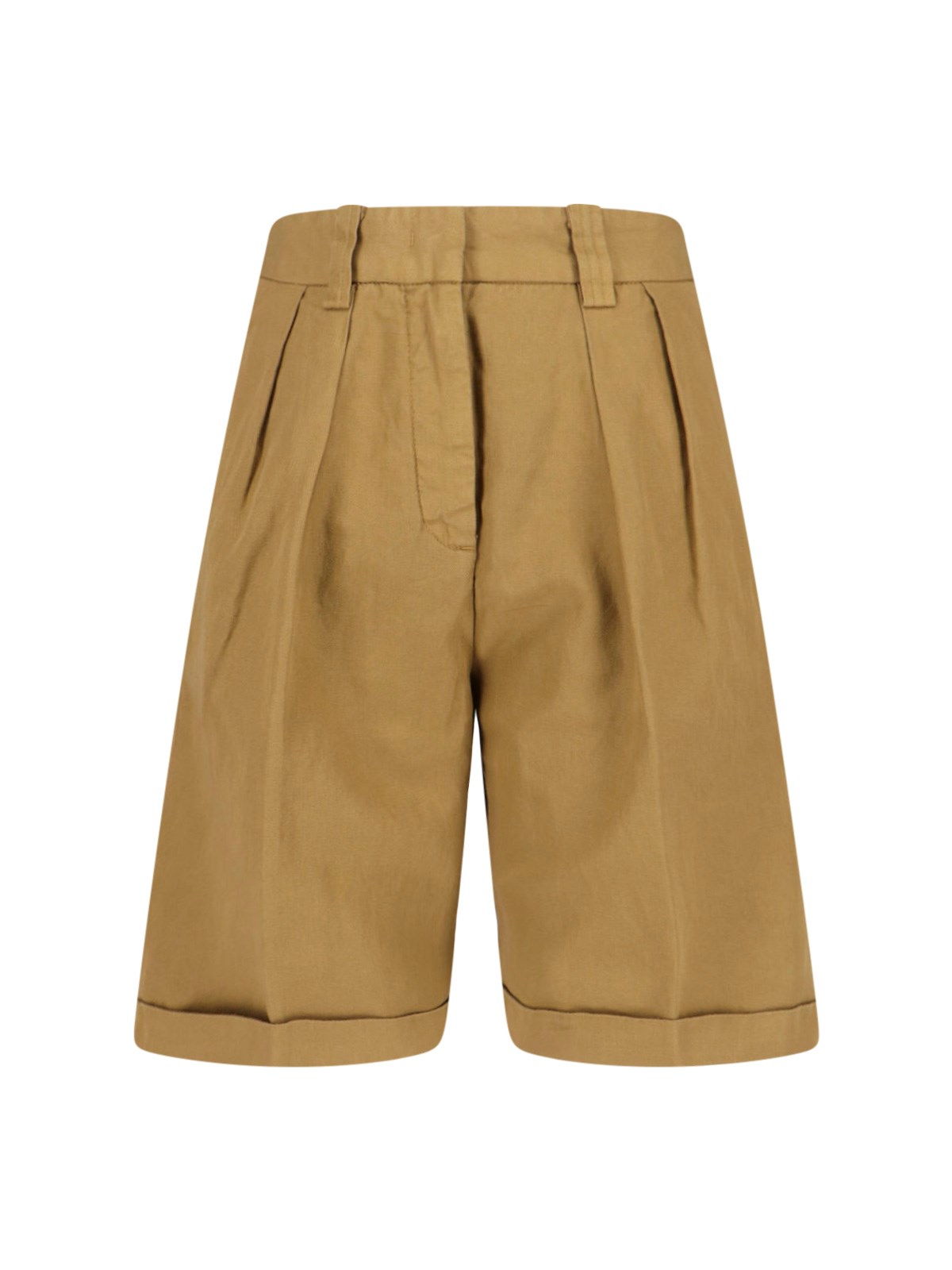 Aspesi Cotton And Linen Shorts