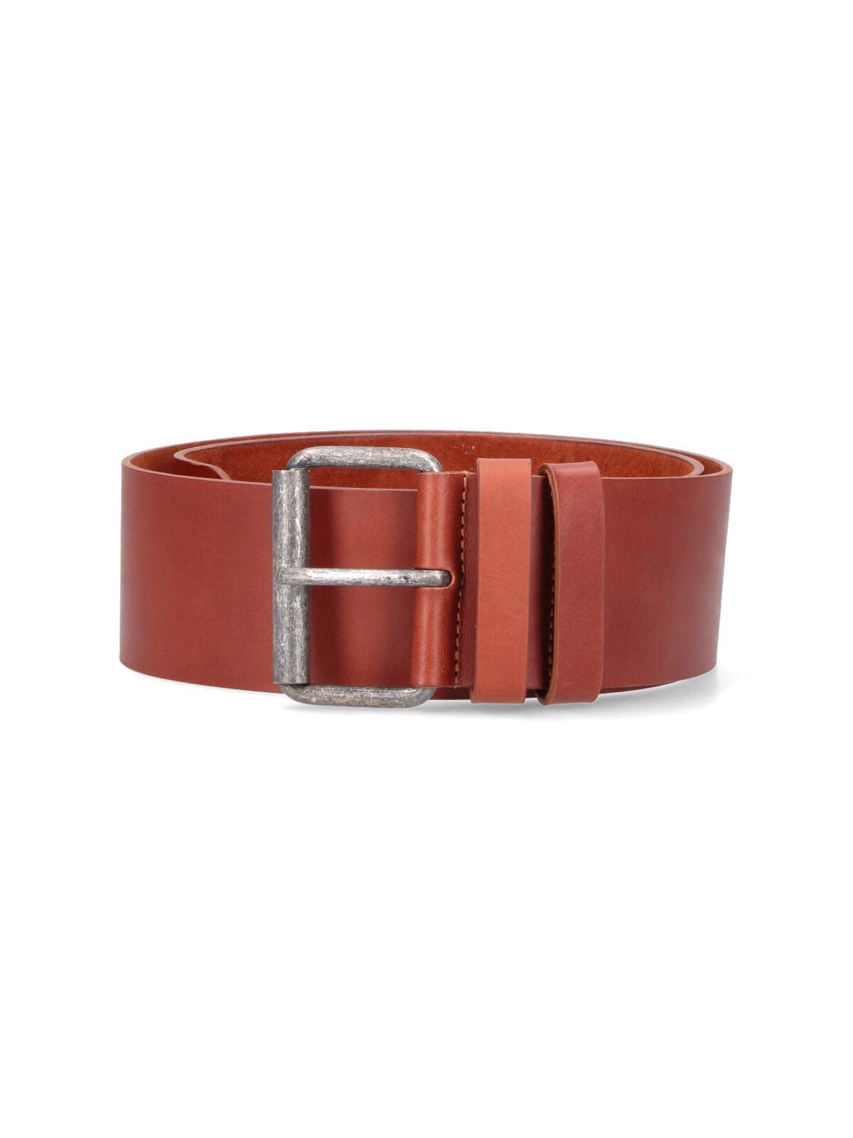 Aspesi Leather Belt In Brown