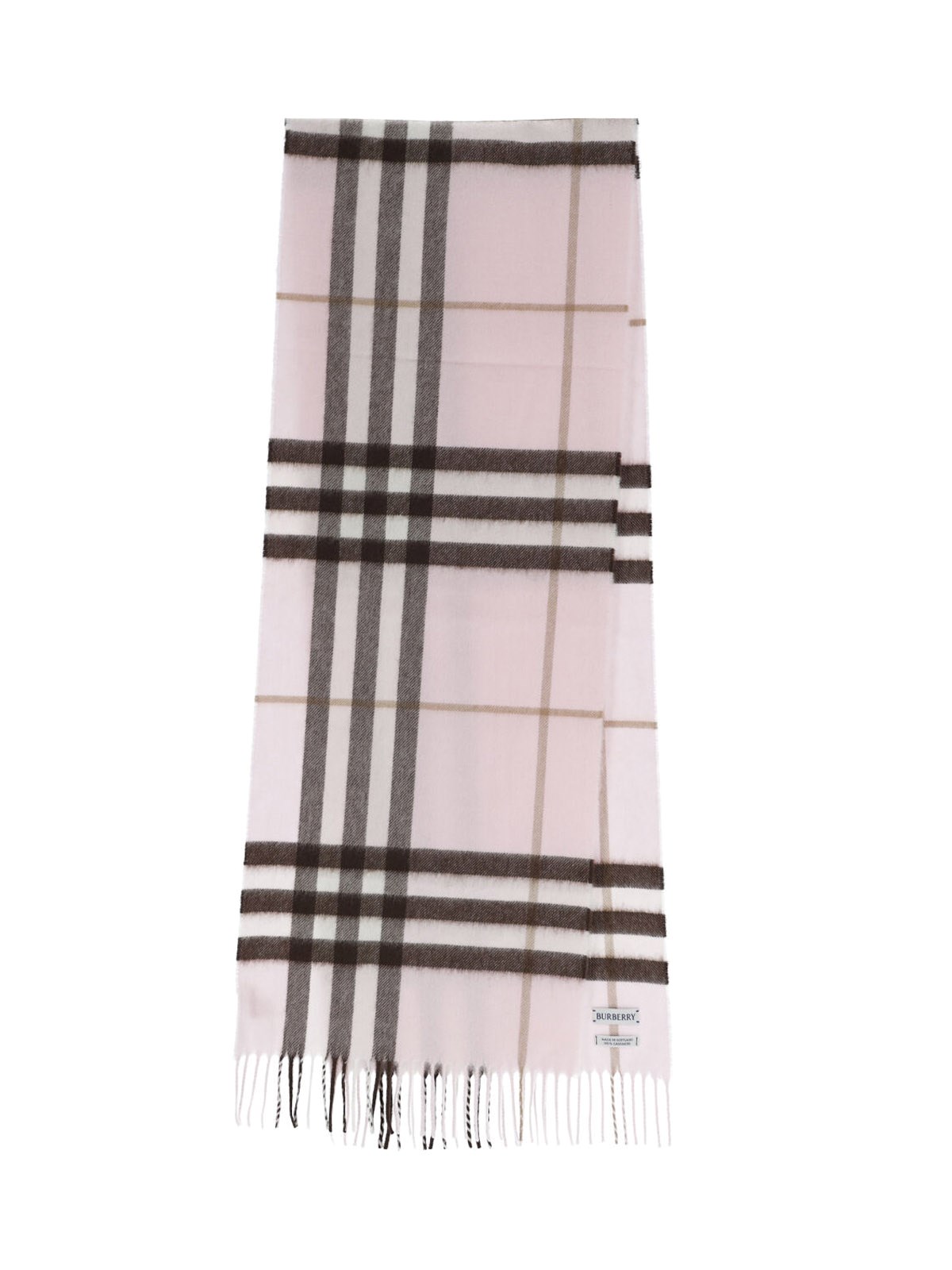 Burberry 'check' Scarf In Pink