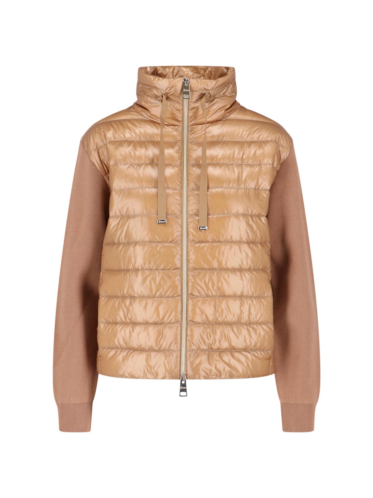 HERNO Knitted And Nylon Puffer