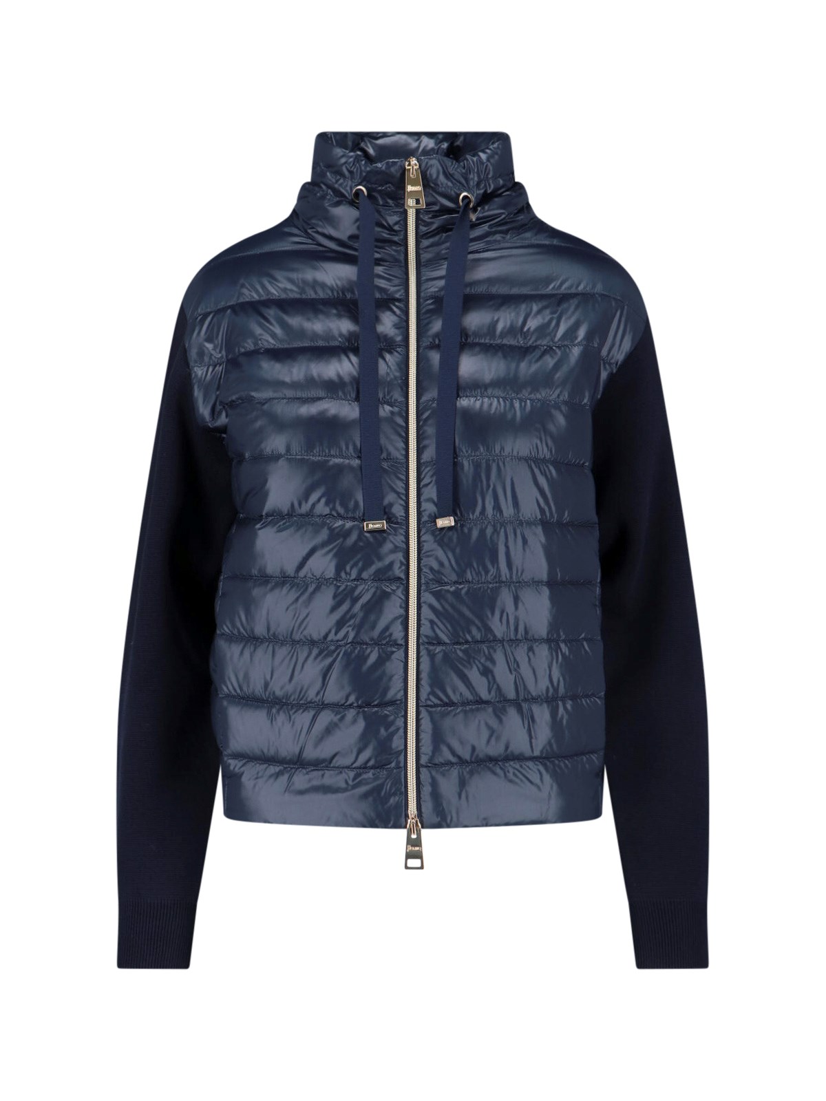 HERNO Knitted And Nylon Puffer