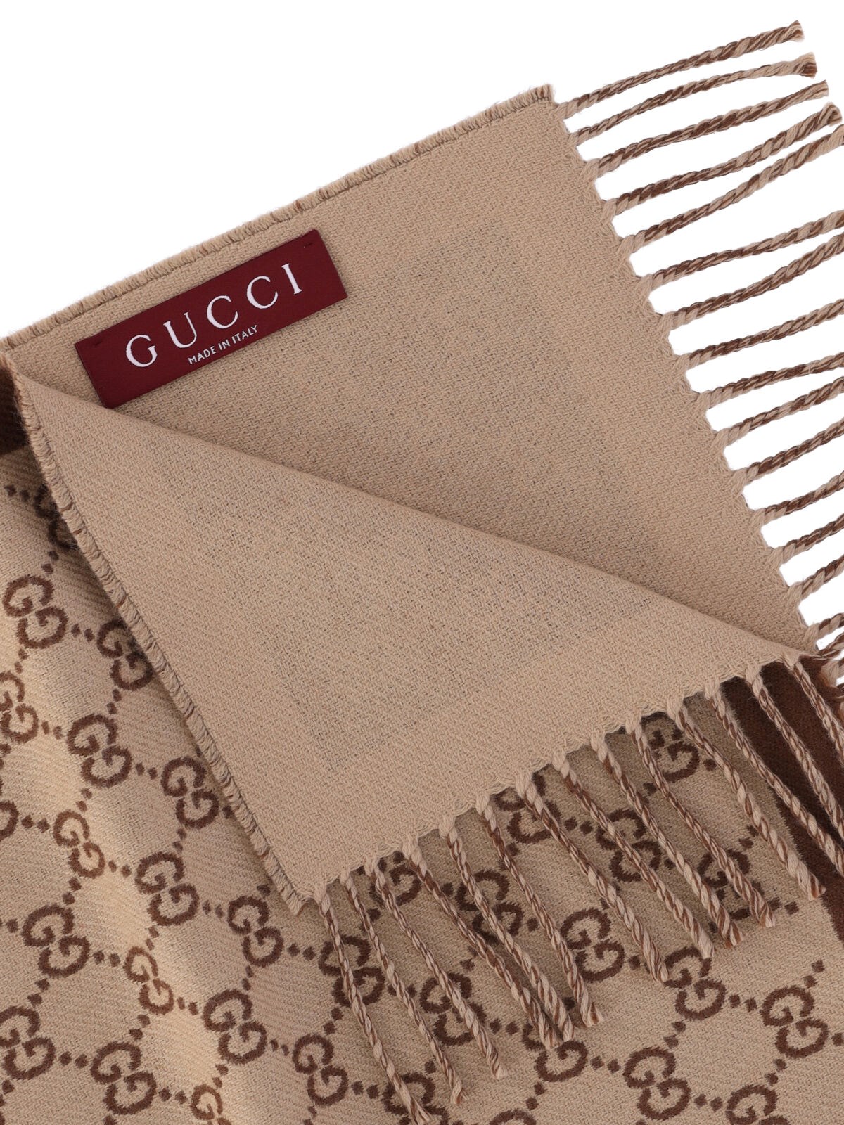 [ 値下げ ] GUCCI ベージュ ストライプ マフラー 楽天市場】GUCCI グッチ マフラー 387574 4G200 レディース ウール