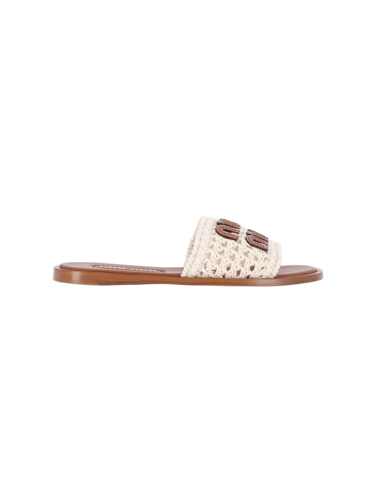 miu miu Logo Sandals
