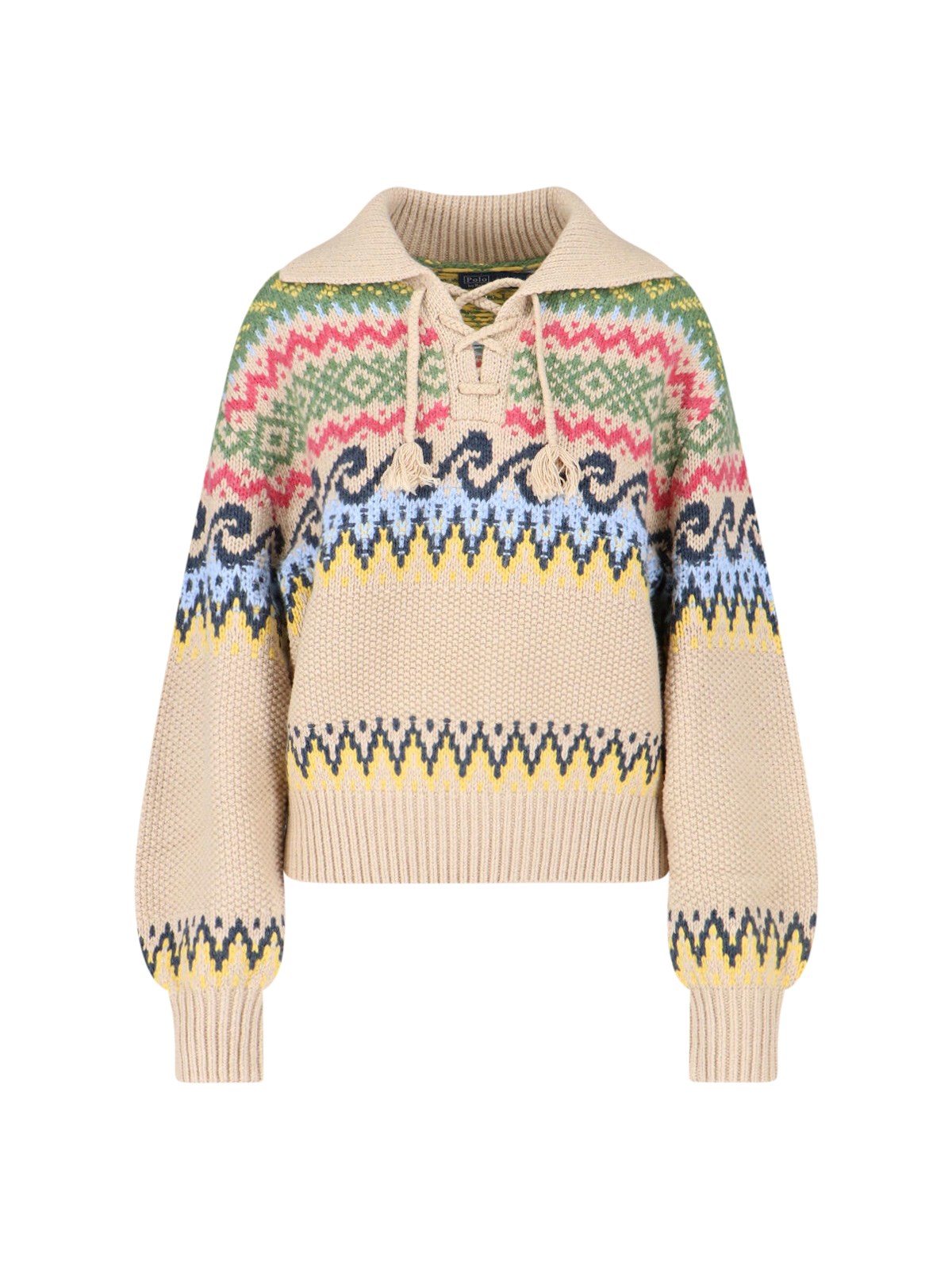 Polo Ralph Lauren Sweater "Fair-Isle Lace Up"
