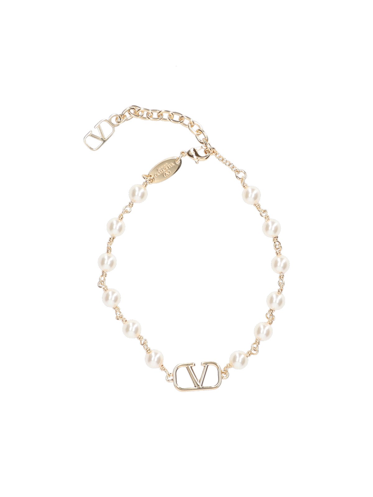 Valentino Garavani 'vlogo Signature' Bracelet In White