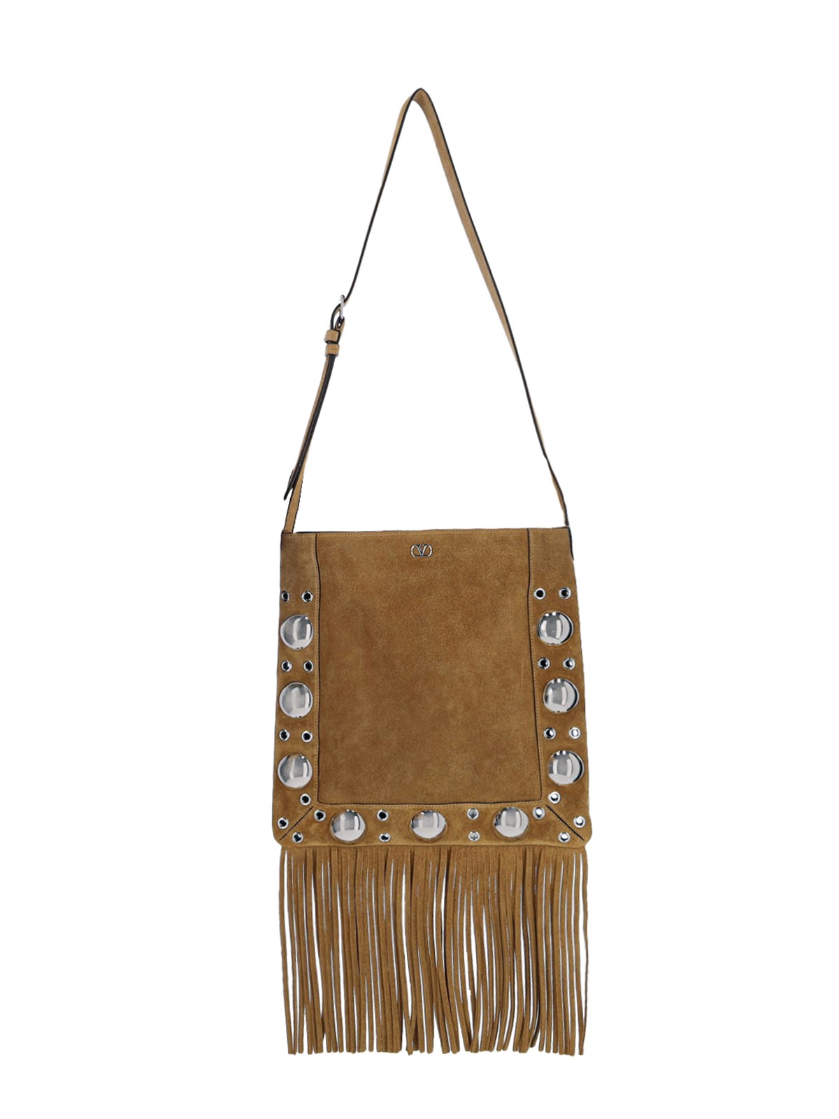 Valentino Garavani 'nellcôte' Shoulder Bag In Brown