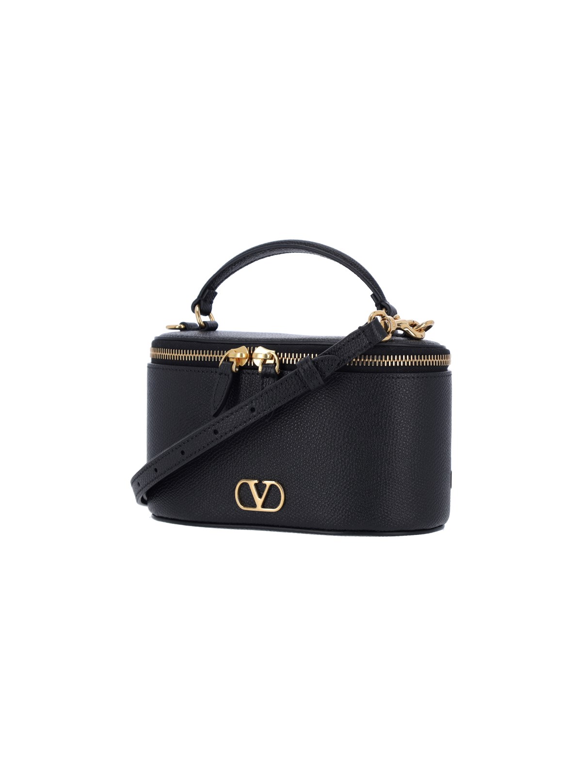 Valentino Garavani Borsa a Spalla VLOGO In Pelle | Nero | IT