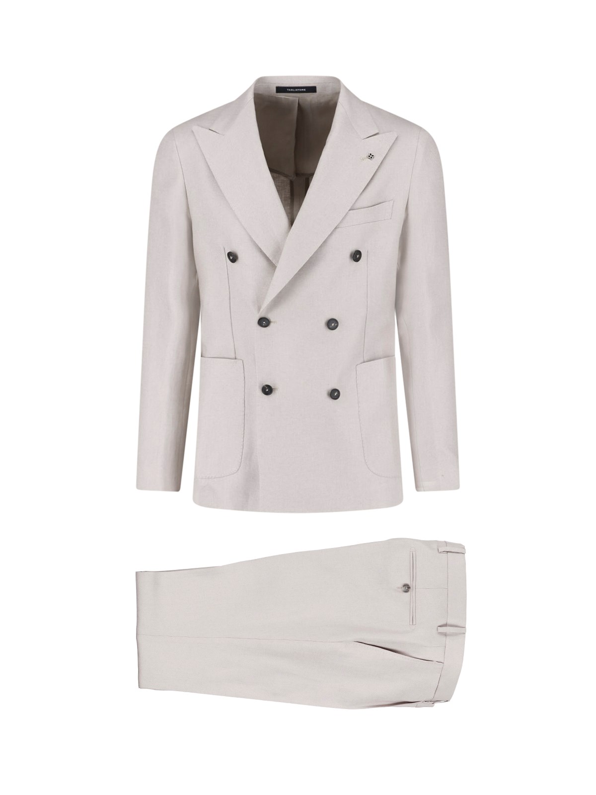 Tagliatore Double-Breasted Linen Suit