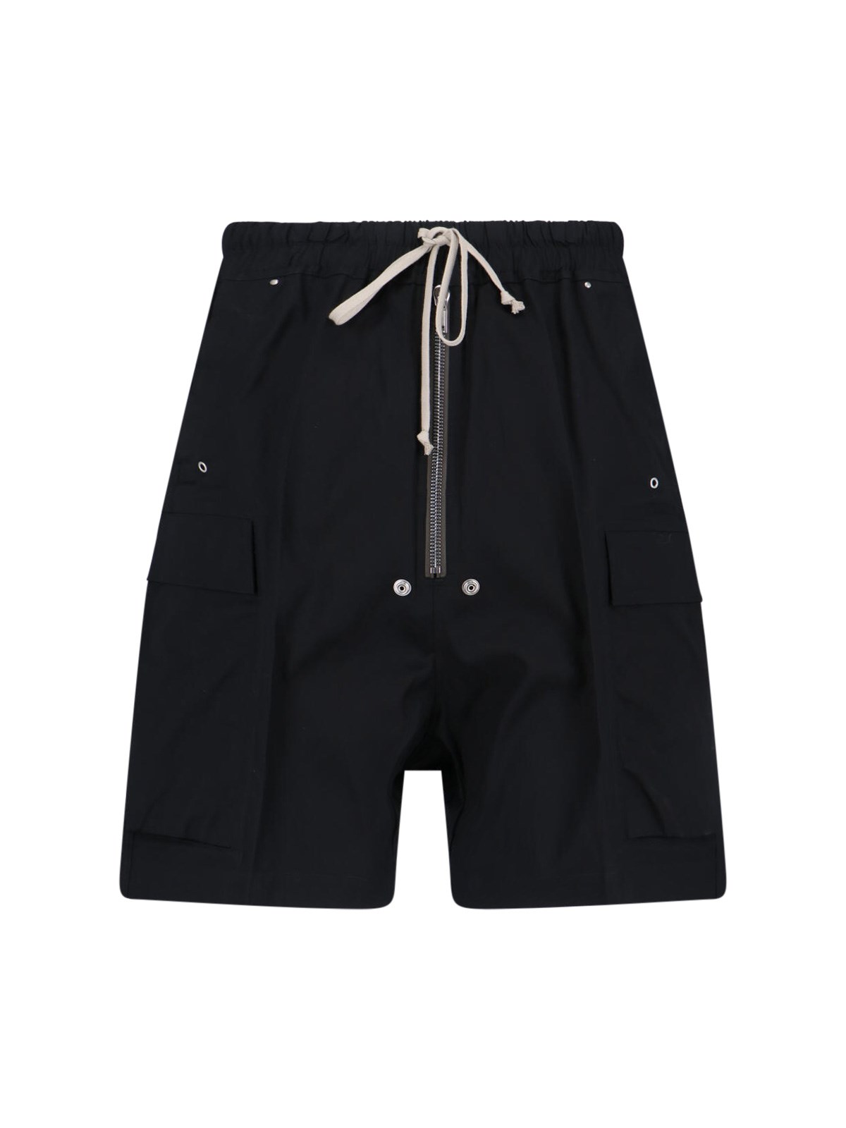 Rick Owens Cargo Shorts In Black