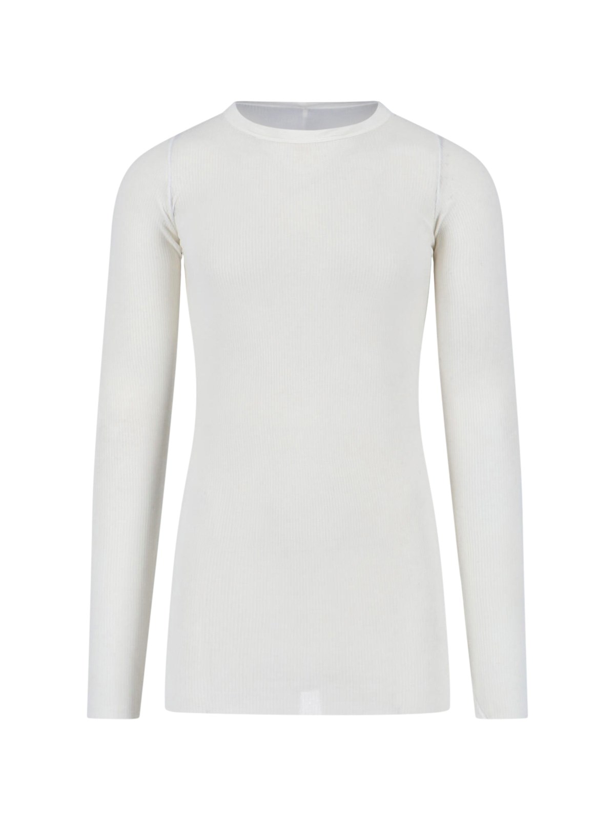 Rick Owens Viscose And Silk Blend T-Shirt