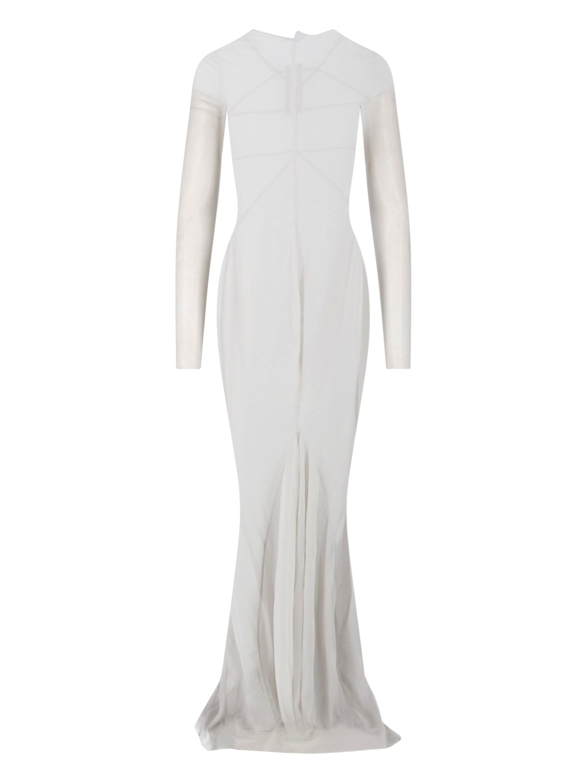 Rick Owens Maxi Dress "temple" In Gray