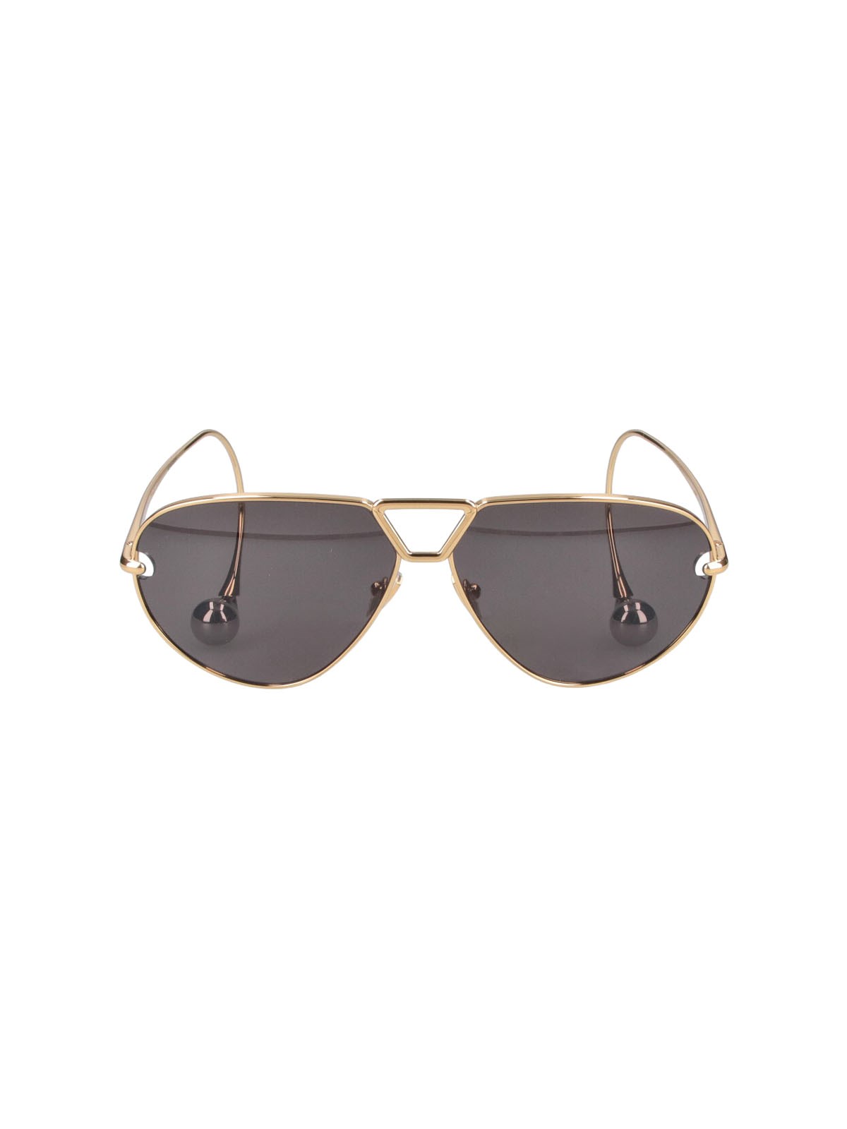 Bottega Veneta 861369_V44508043 Aviator Drop Sunglasses — Gold