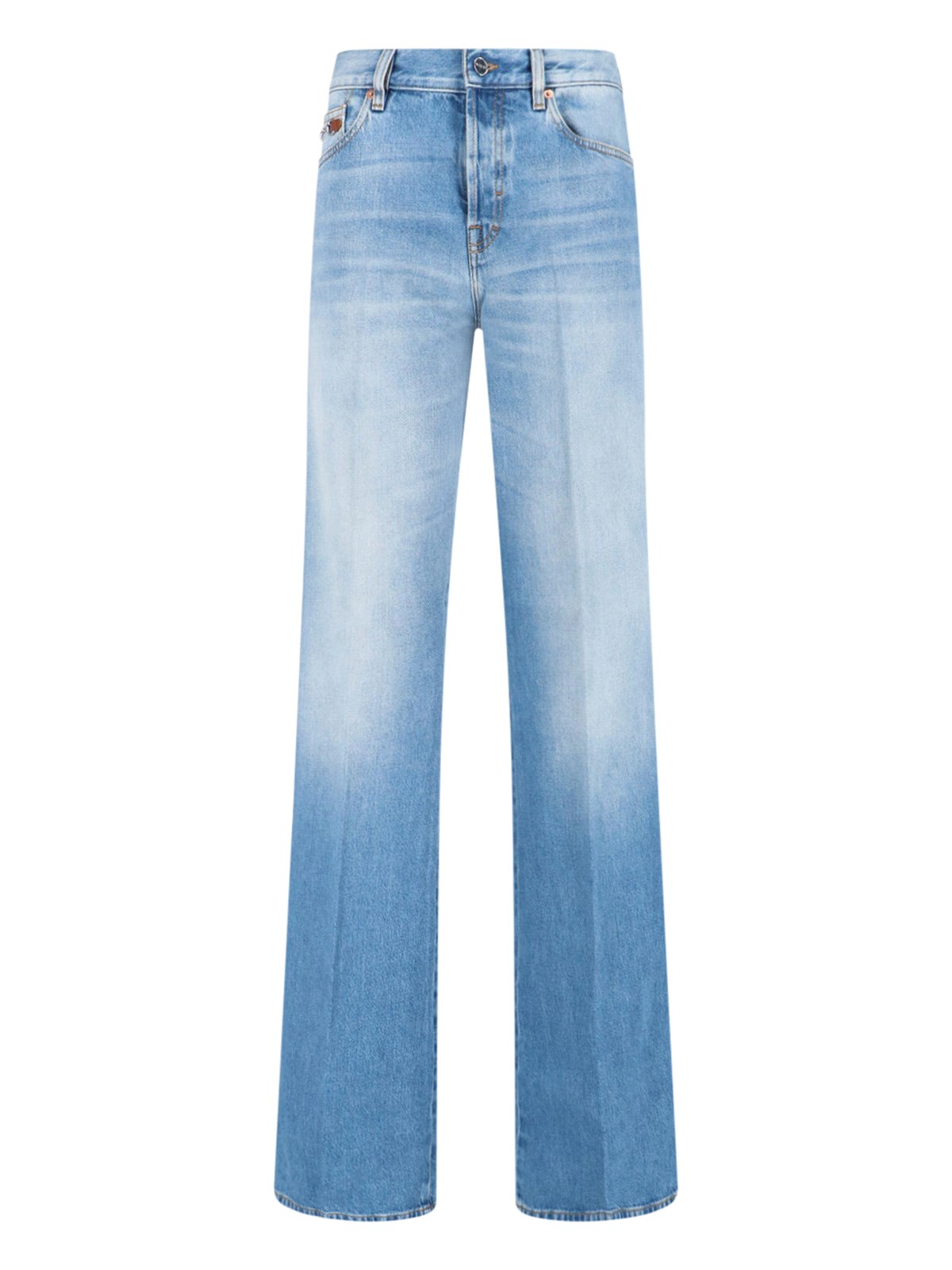 Gucci "horsebit" Straight Jeans In Blue