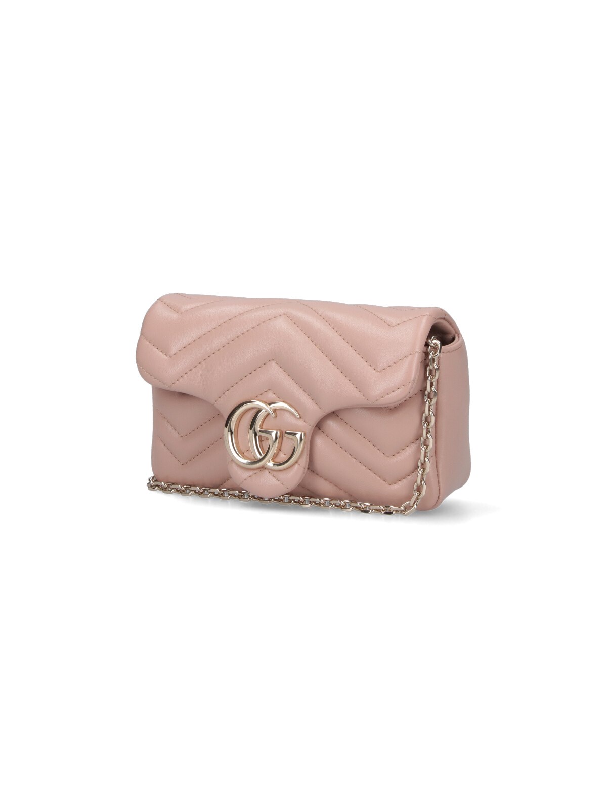 じゅんじゅん！GUCCI☆コンパクトポーチ☆GGシマレーザー・ピンクライン Gucci Mini shoulder bag 