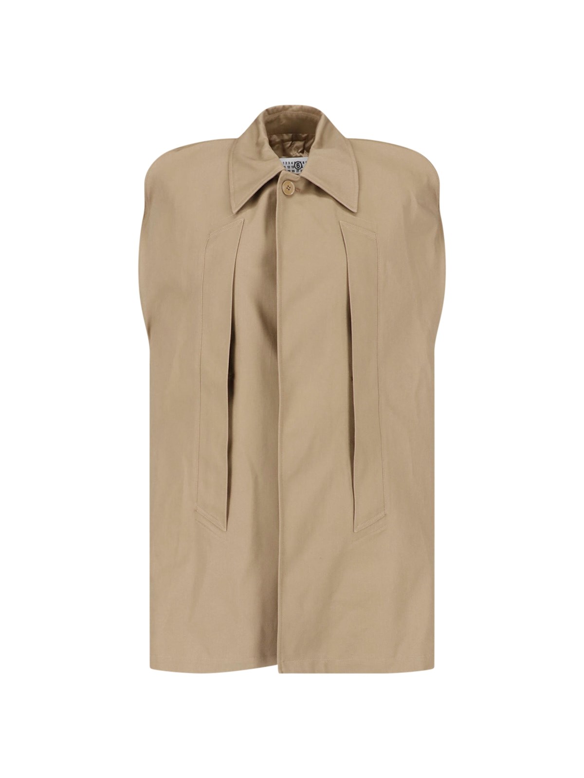 MM6 Maison Margiela Cloak Coat In Cotton