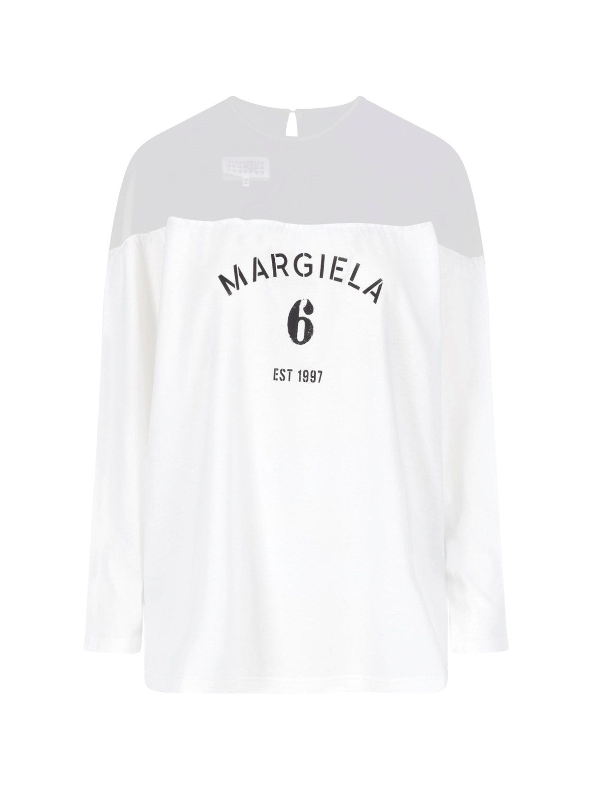 MM6 Maison Margiela Printed Logo Jersey Top