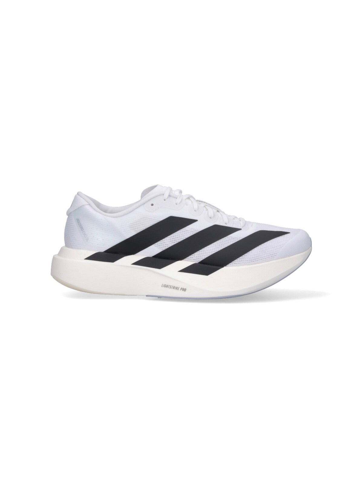 Adidas Originals Adidas Adizero Evo White Sneakers With Signature 3-stripes In Gray