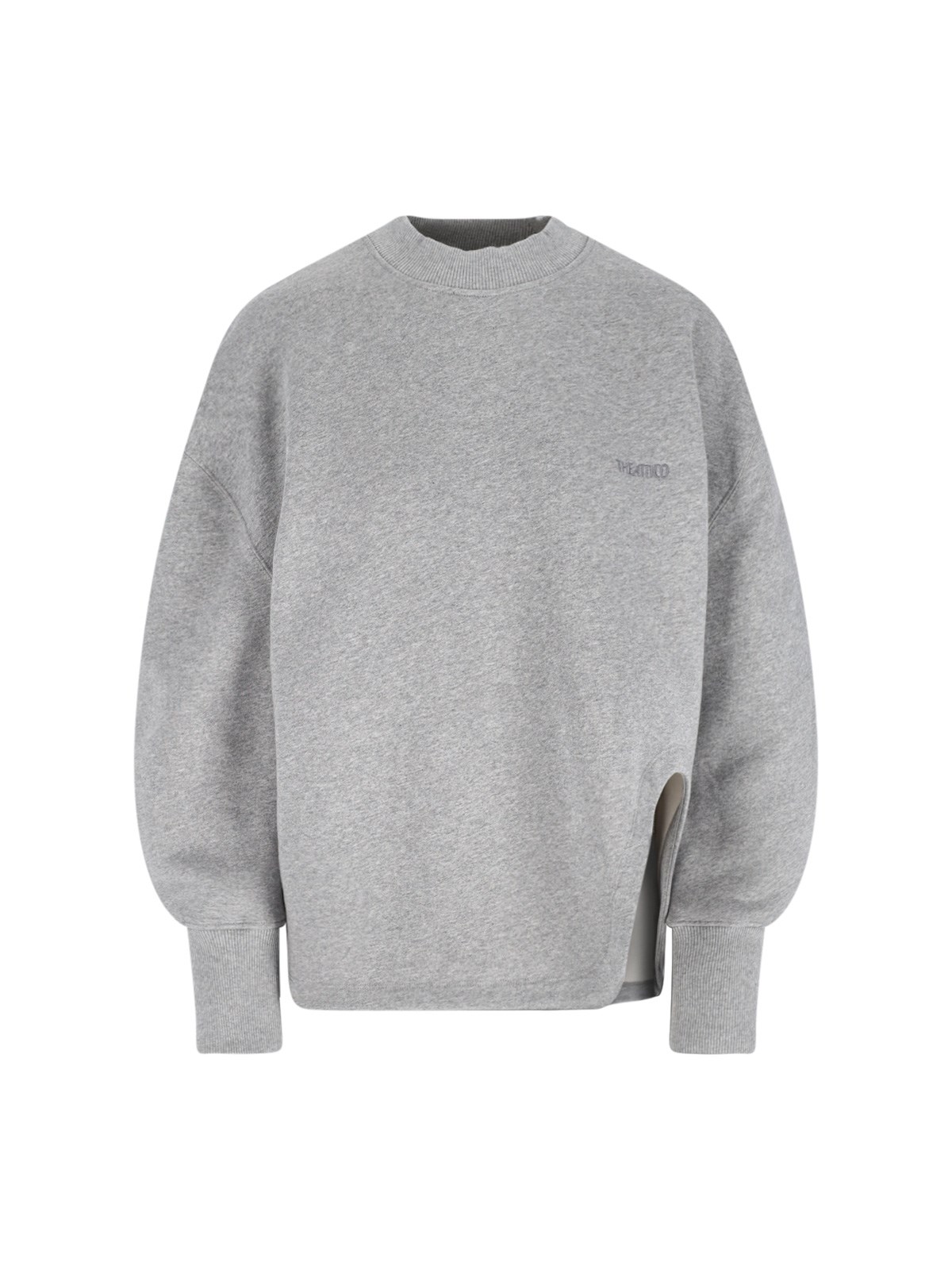 Attico Crewneck Sweatshirt In Gray