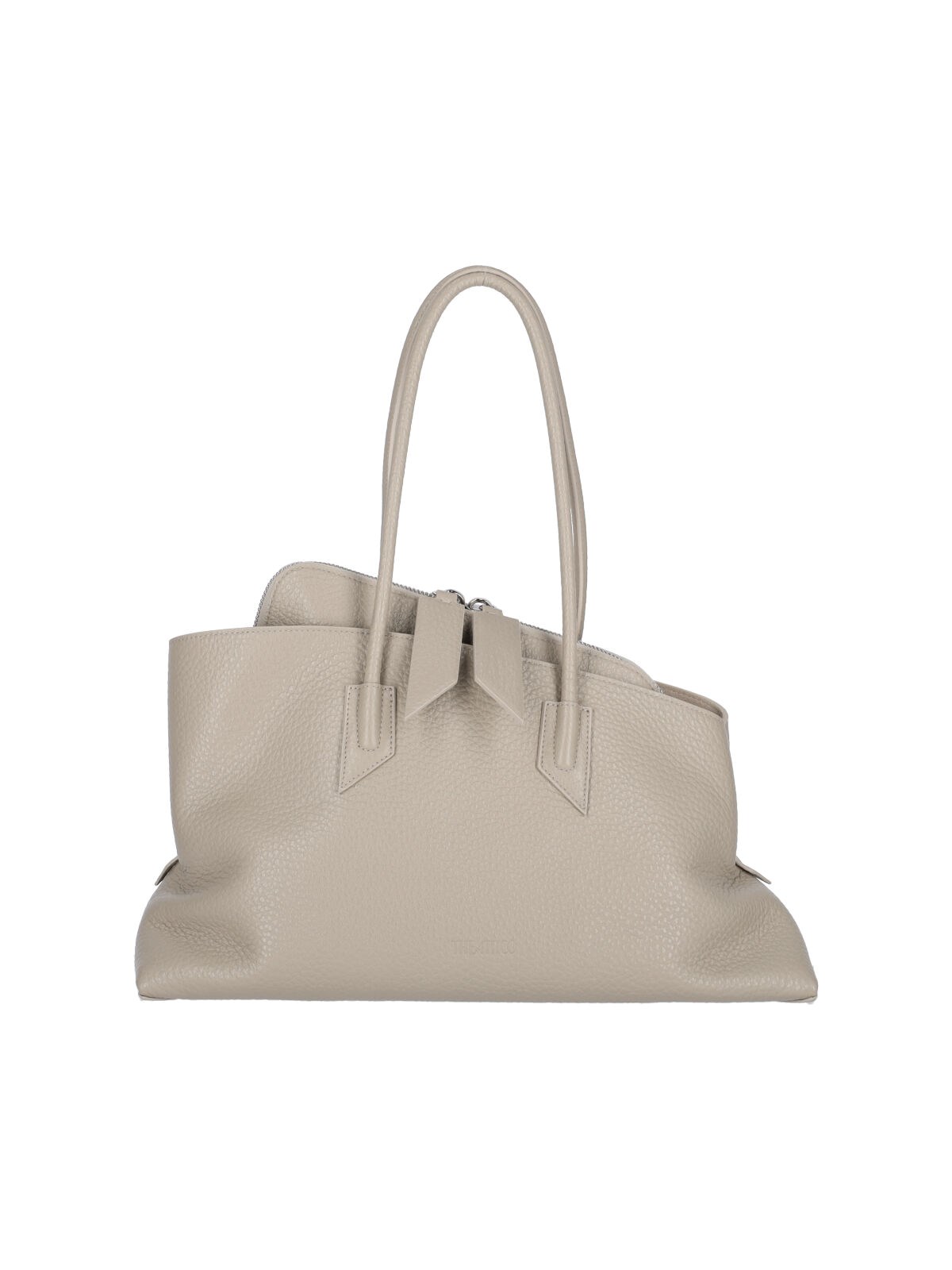 Attico Medium Handbag "la Passeggiata" In Sand