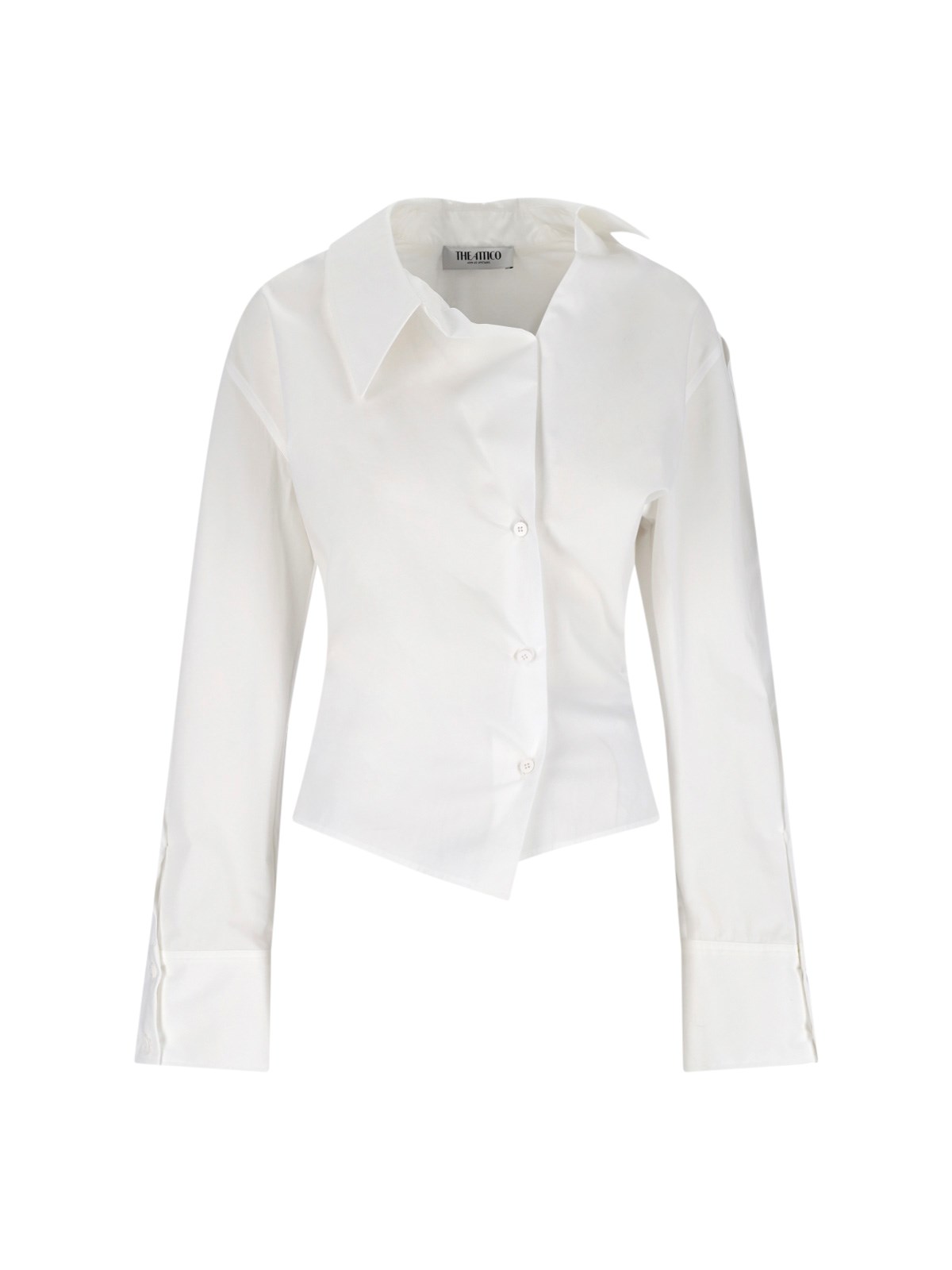 Attico Asymmetric Shirt In White