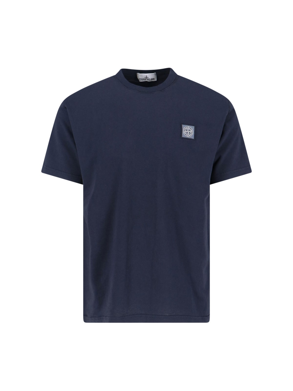 Stone Island Logo T-shirt In Blue