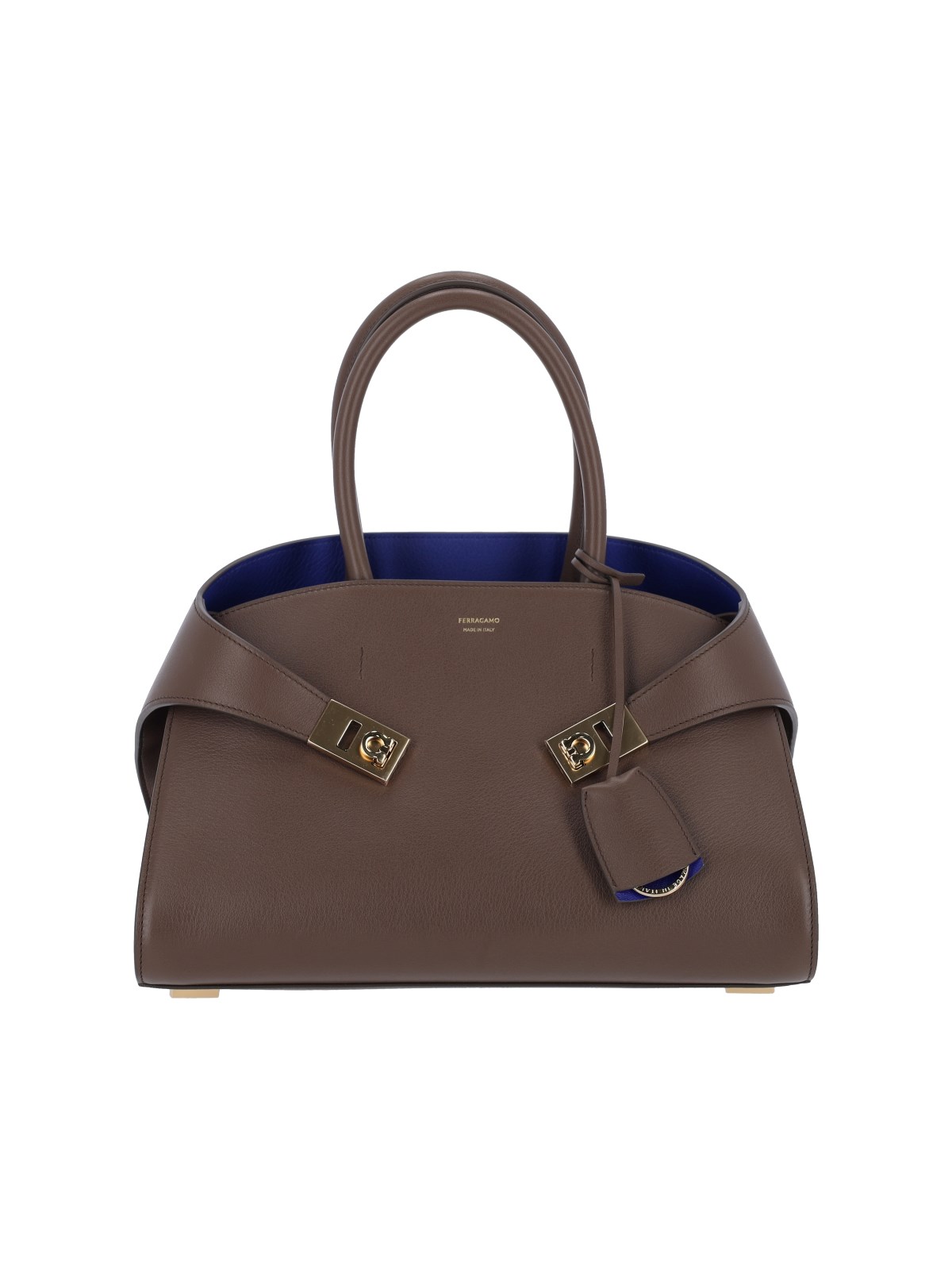 Ferragamo "hug" Handbag In Brown