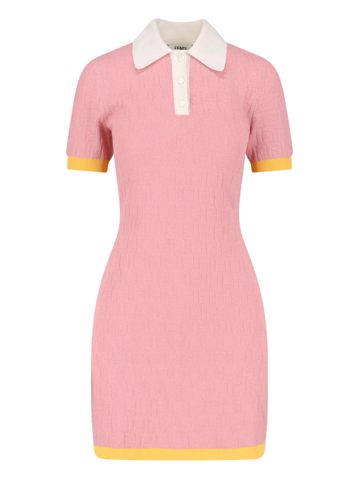 Fendi Mini Dress In Silk Blend