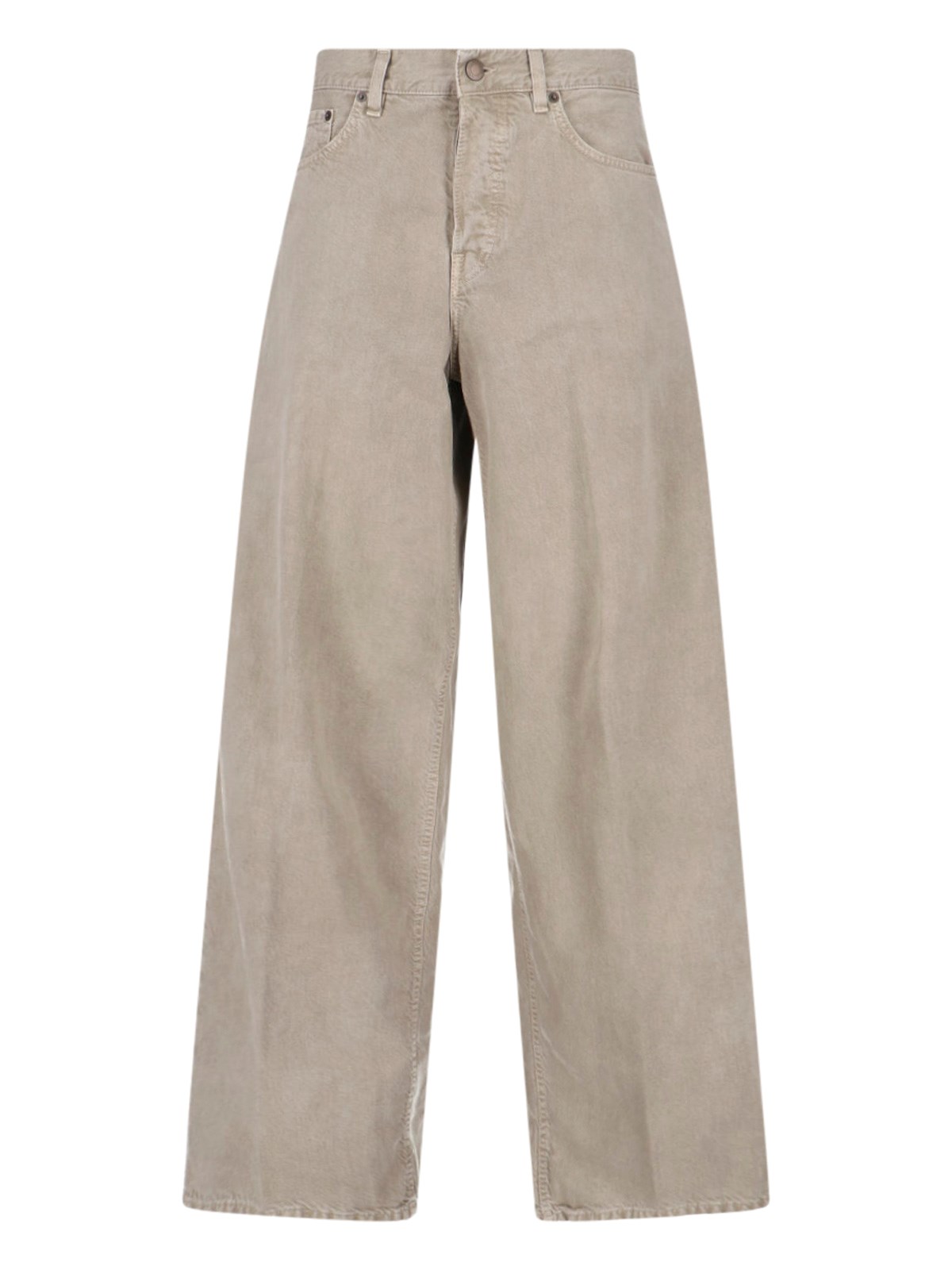 Haikure Wide Cotton And Linen Jeans