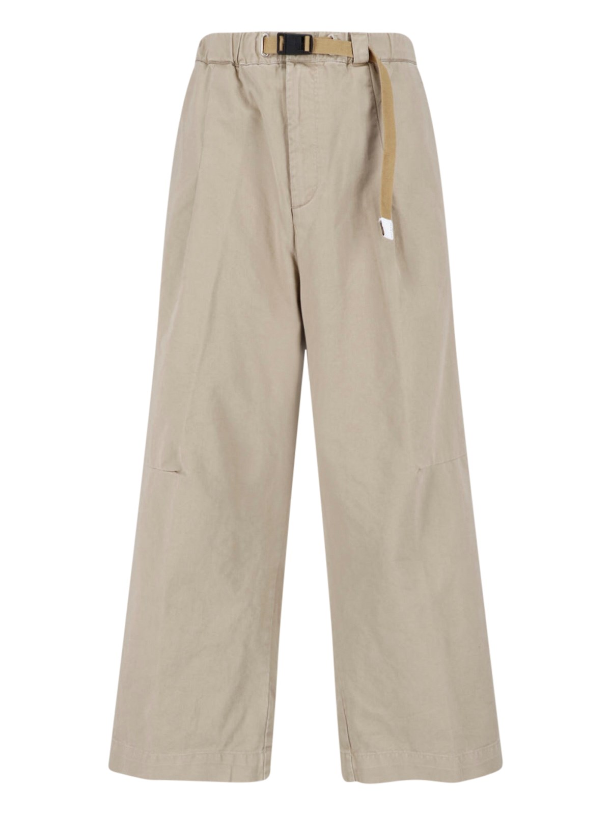 White Sand Pants With Belt