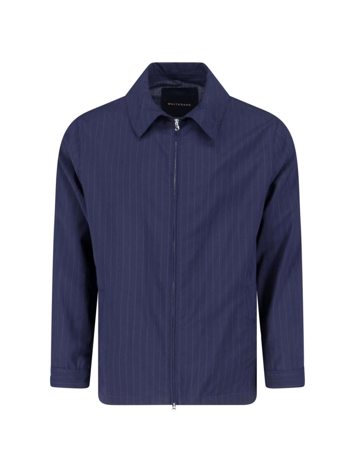 White Sand Zip Jacket In Blue