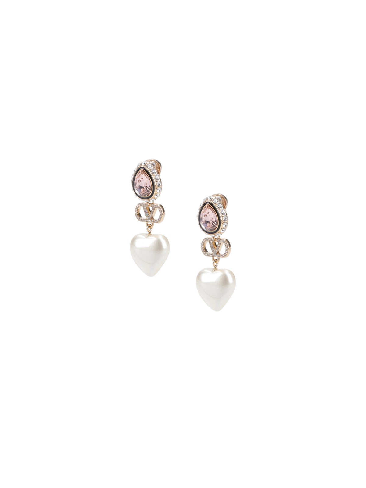 Valentino Garavani Earrings With Crystals "Vlogo"