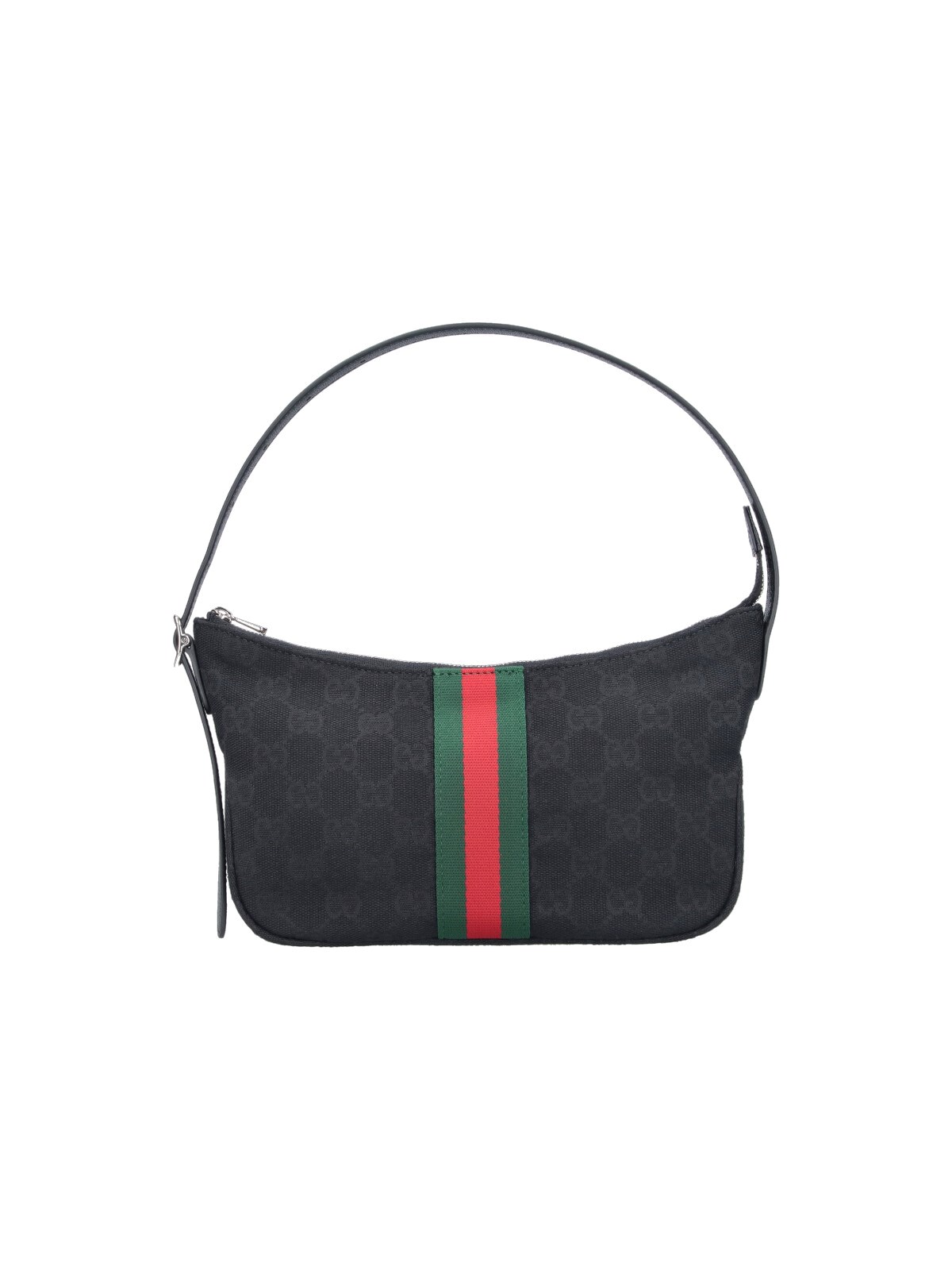 Gucci Bezel Shoulder Bag — Black