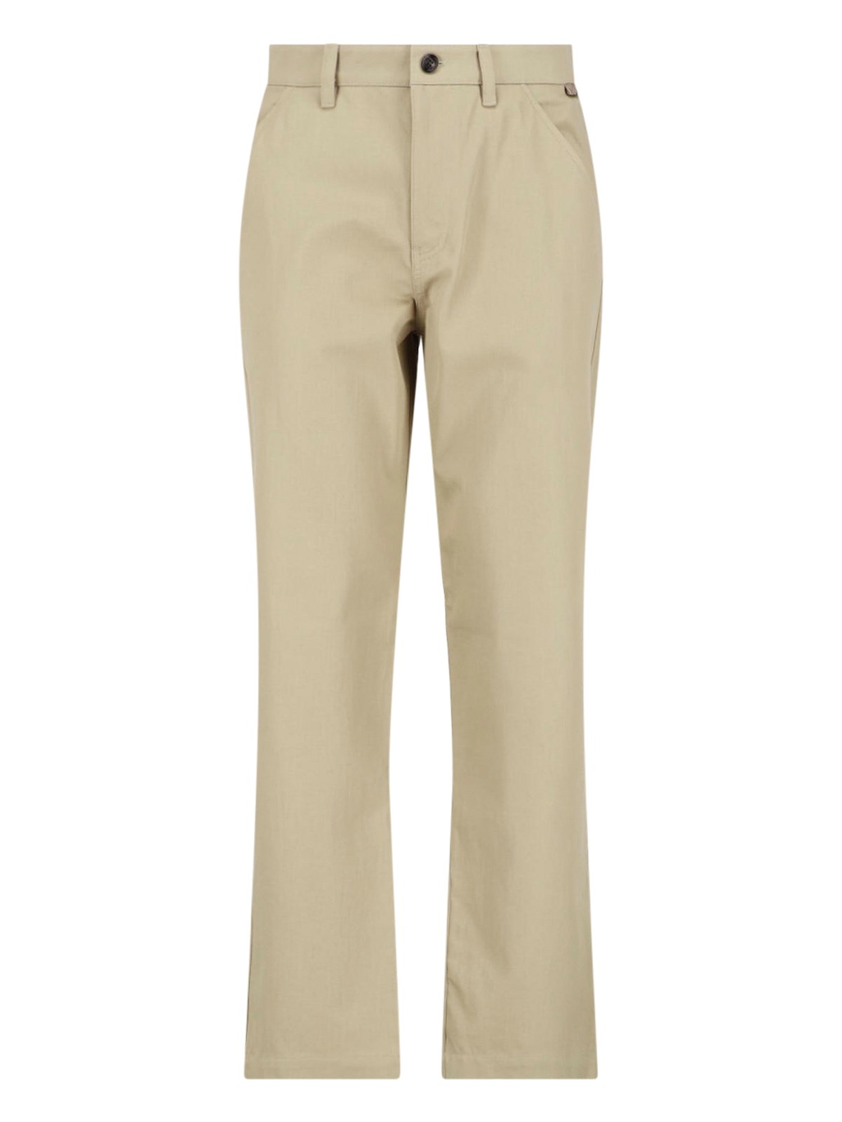 Burberry Cotton Tailored Trousers — Beige