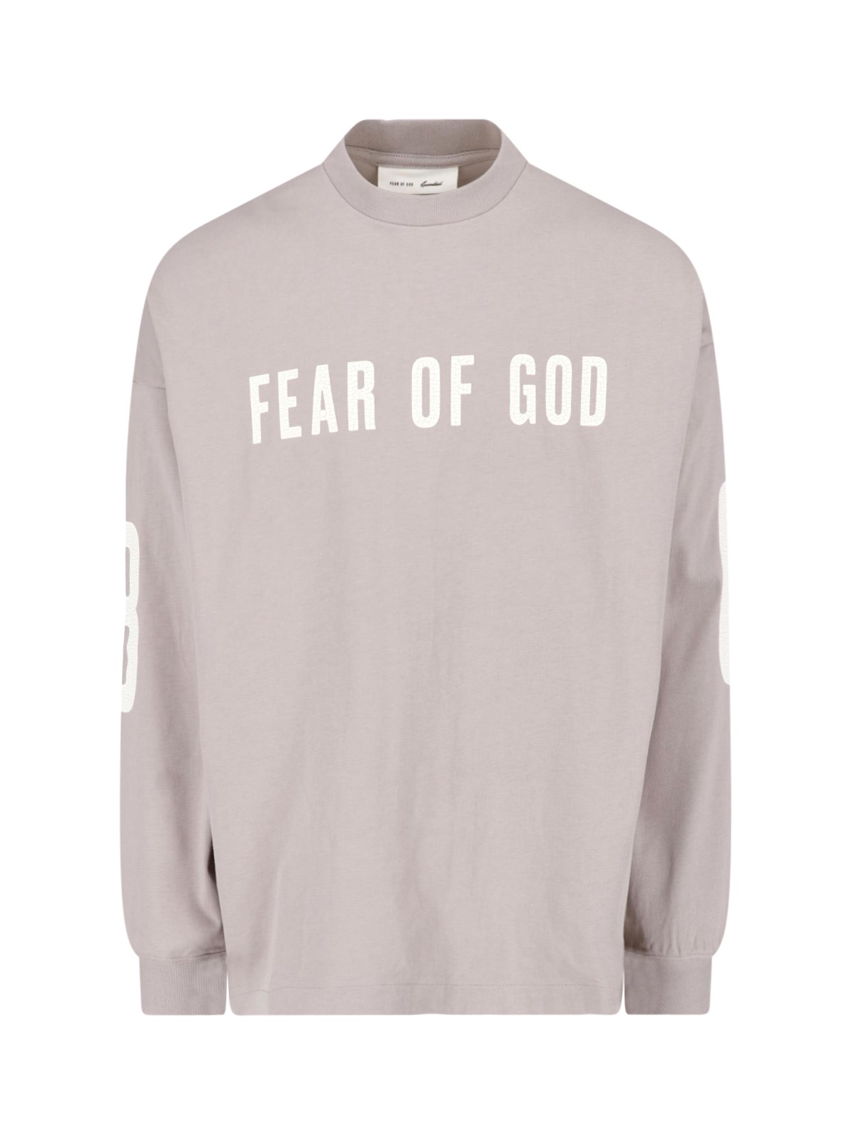 Fear Of God Essentials Crewneck Cotton Long-Sleeved T-Shirt — Beige