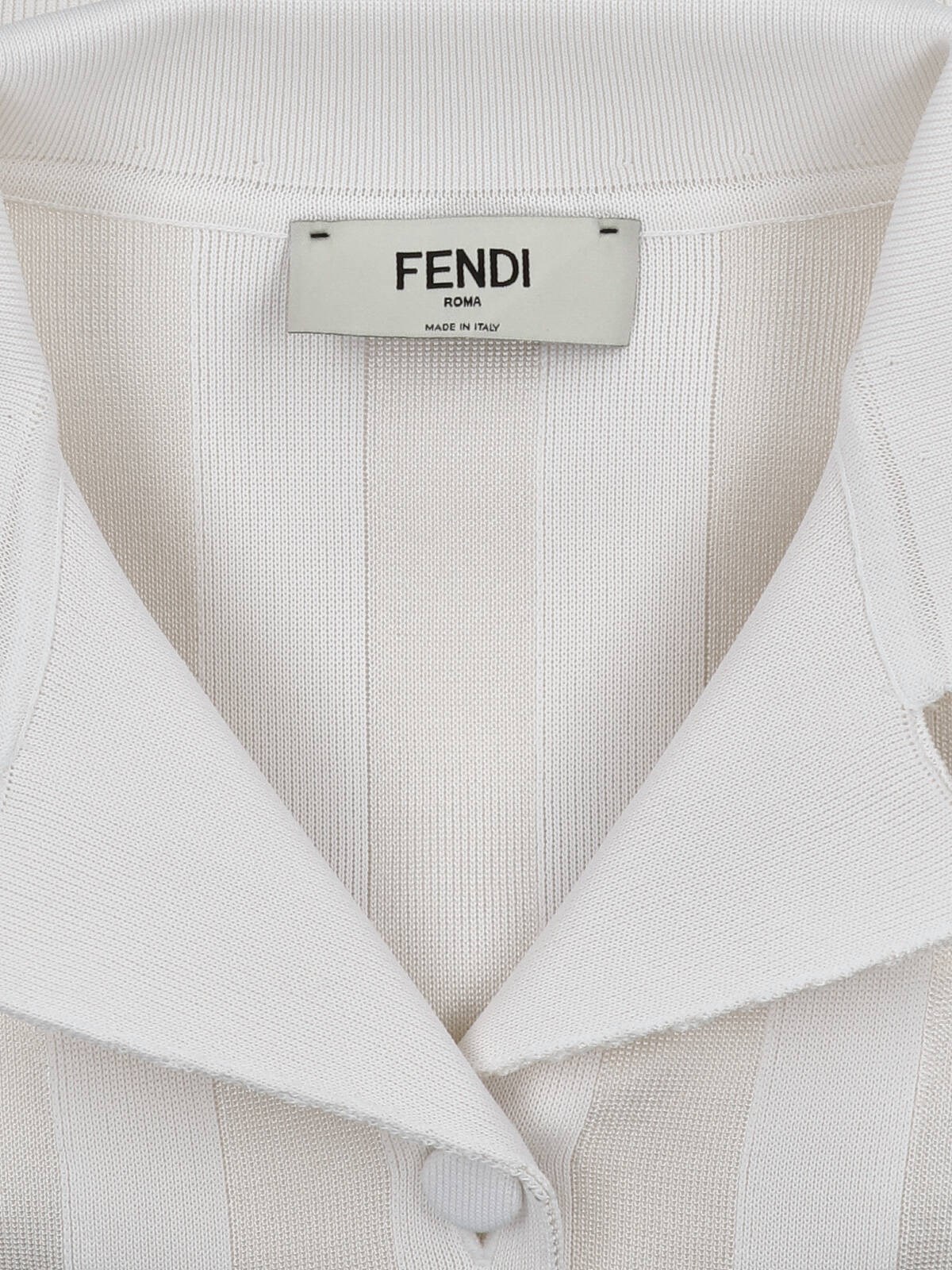 Fendi White viscose blouson available on SUGAR - 210617