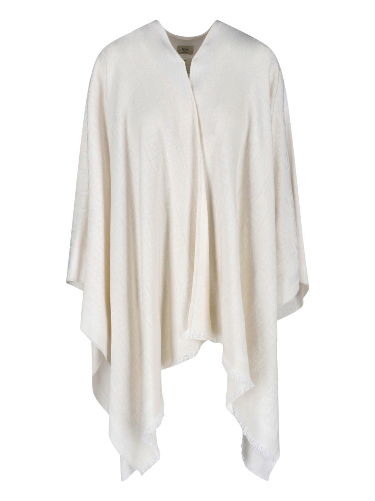 Fendi Virgin Wool And Silk Poncho