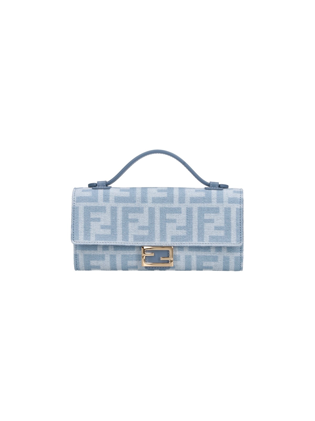 Fendi Denim Chain Wallet "Ff"