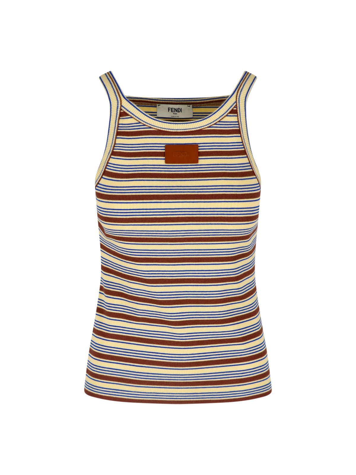 Fendi Striped Knit Top