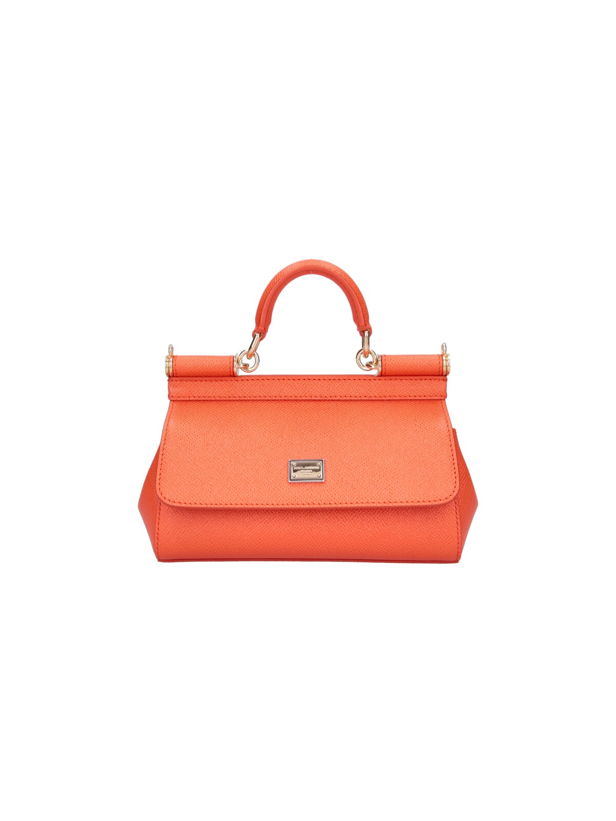 Dolce & Gabbana Mini Handbag "sicily" In Orange