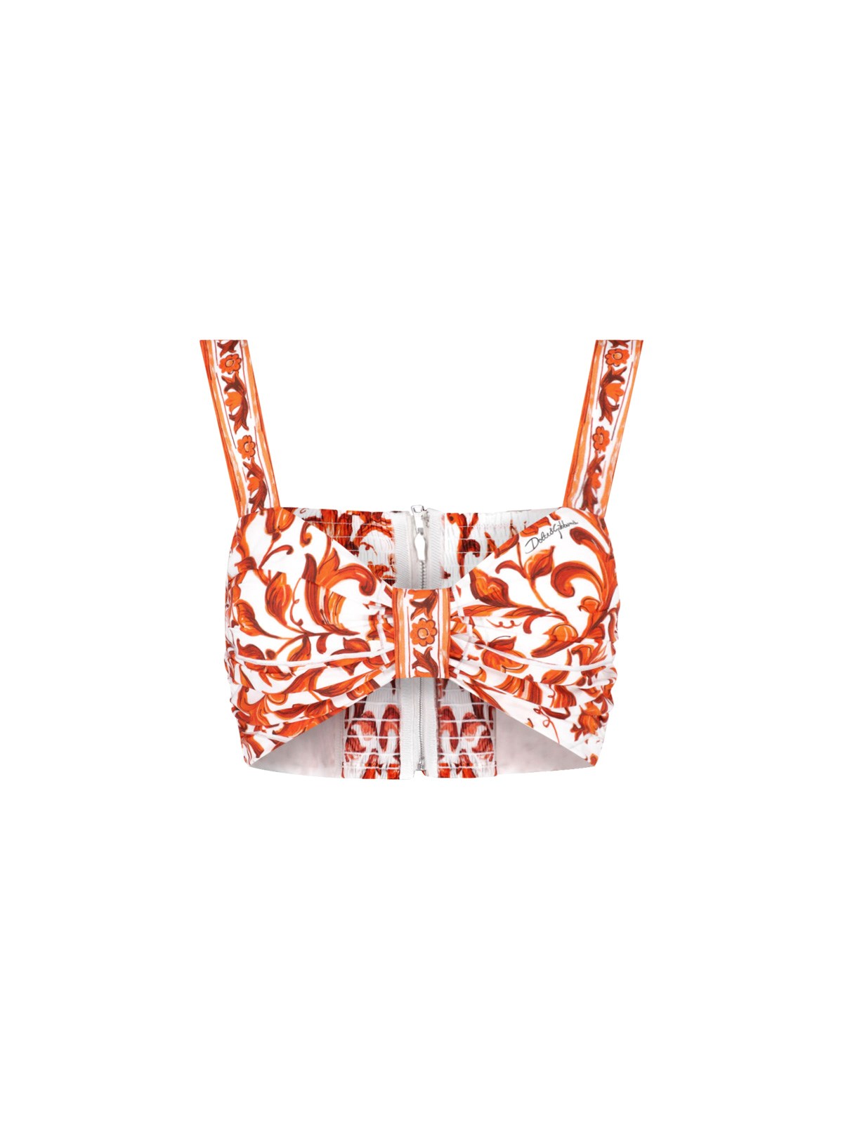 Dolce & Gabbana Cropped Top "Majolica"