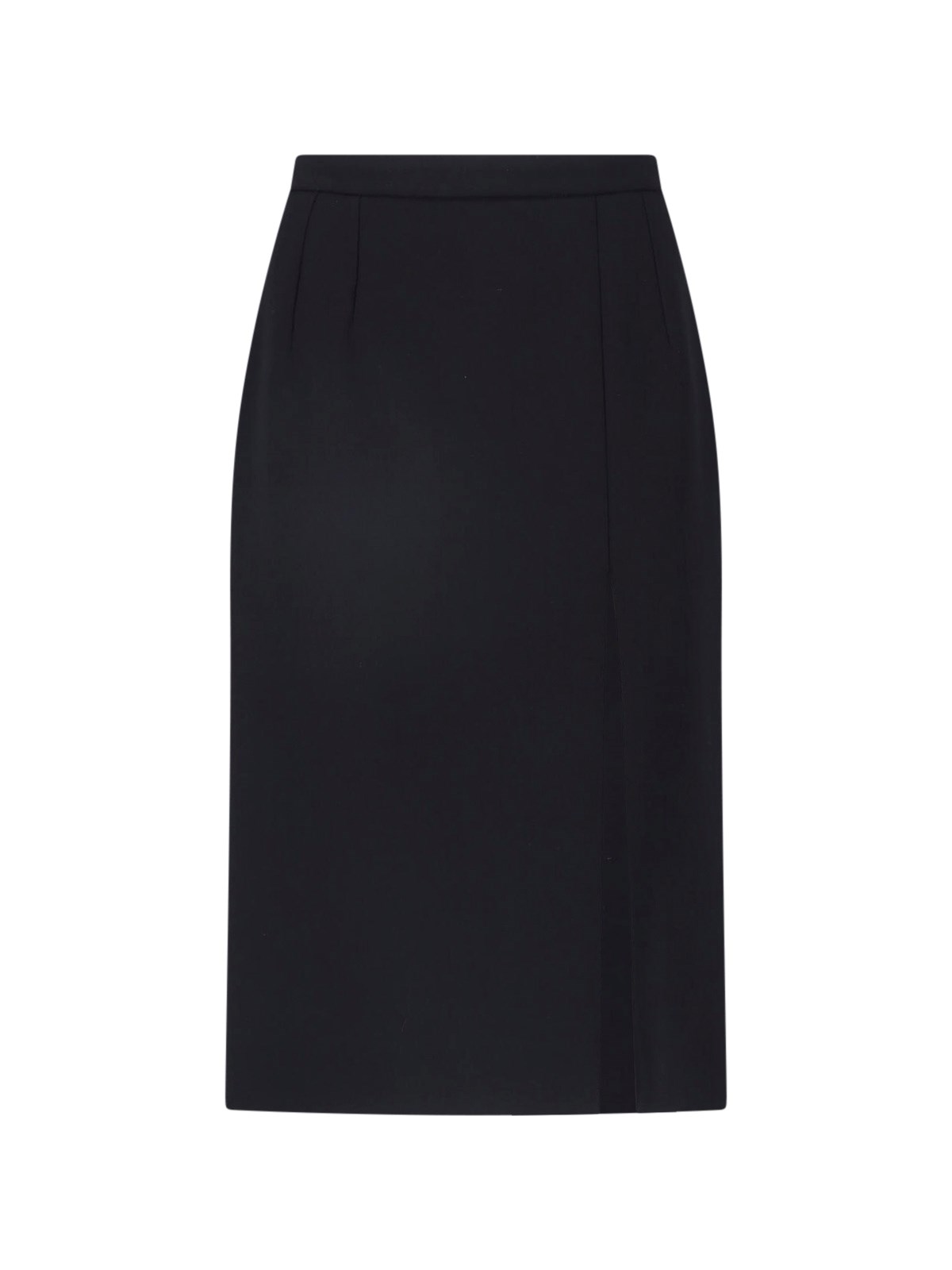 Dolce & Gabbana Women's Black Midi Wool Skirt