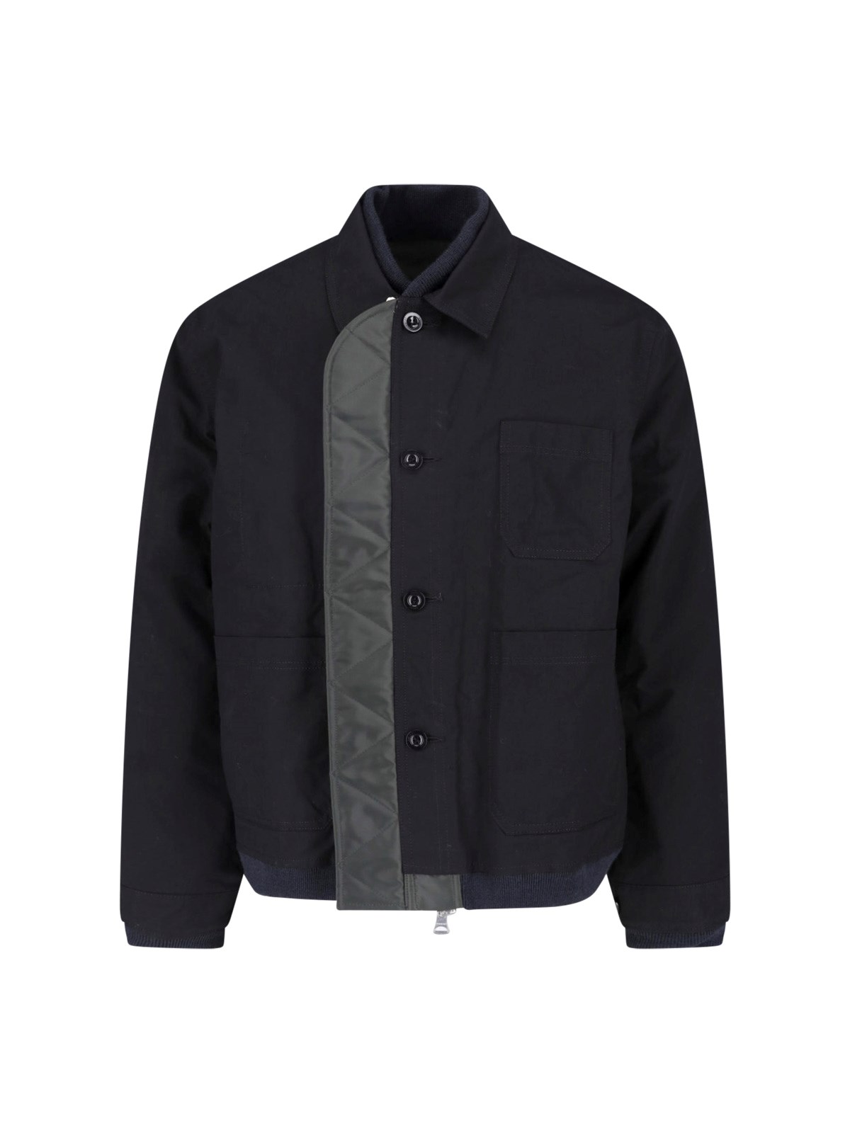 Sacai Uomo Nero Giacca Reversibile