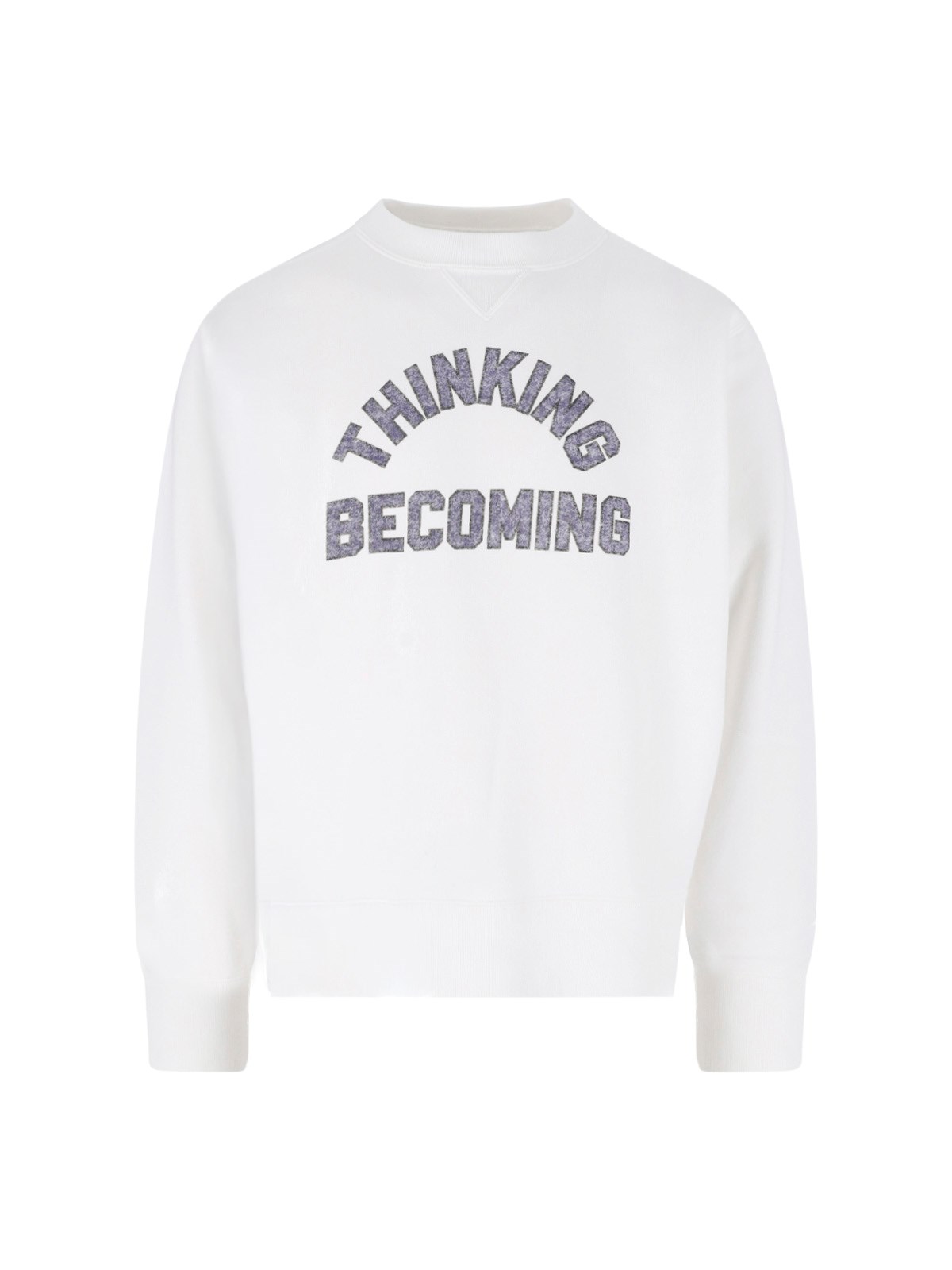 Sacai Graphic Print Sweatshirt In White