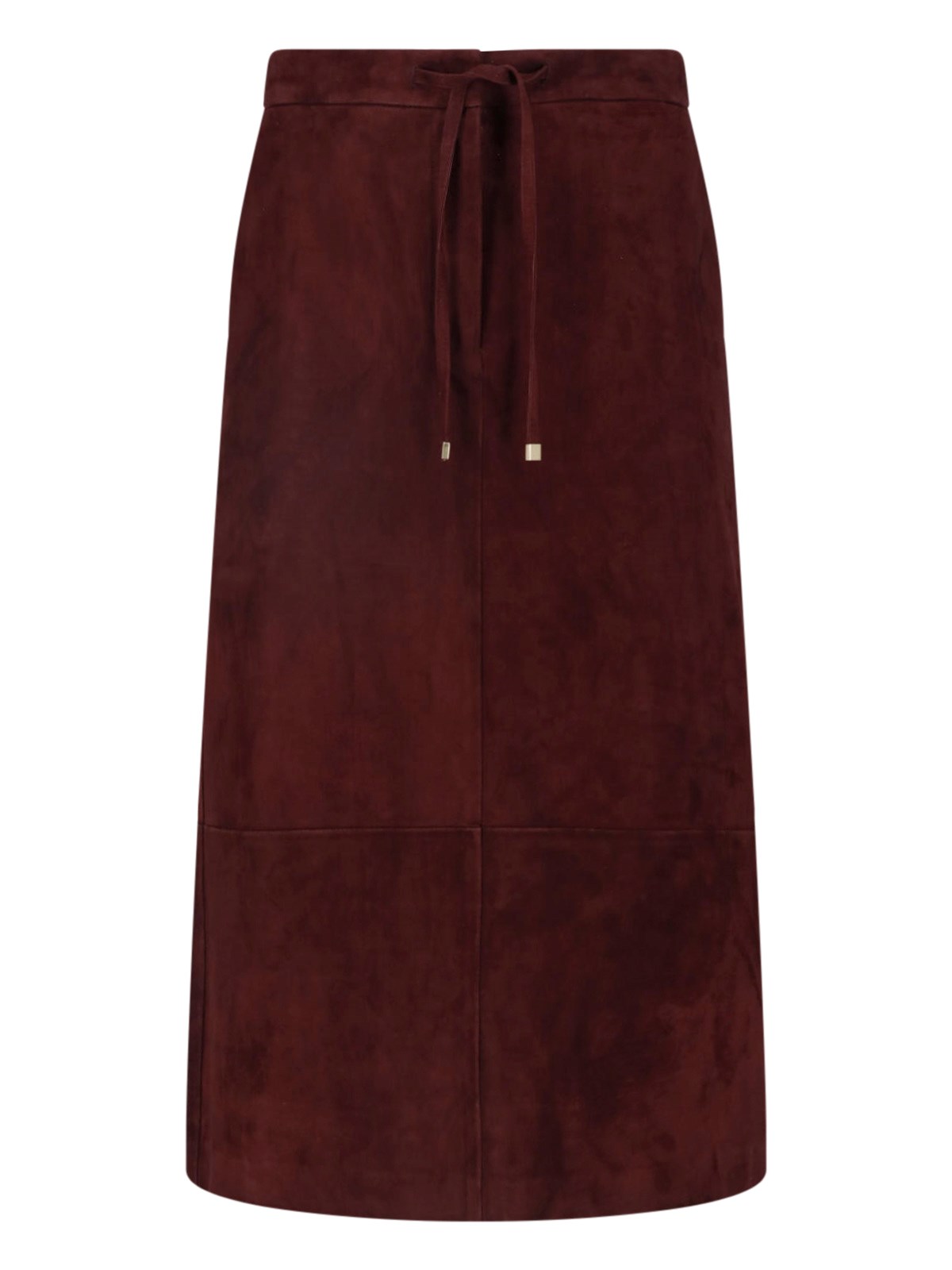 'S Max Mara Gonna Midi In Pelle Di Agnello
