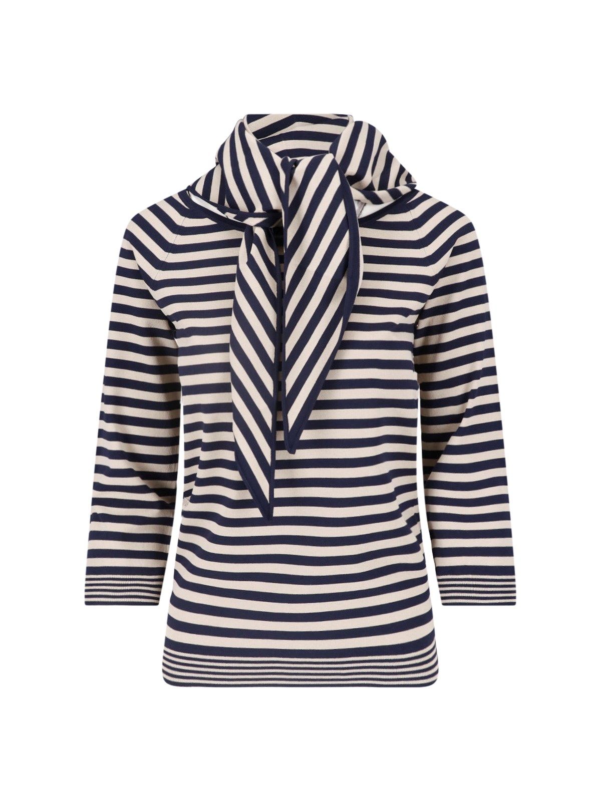 Max Mara Viscose Yarn Sweater In Beige