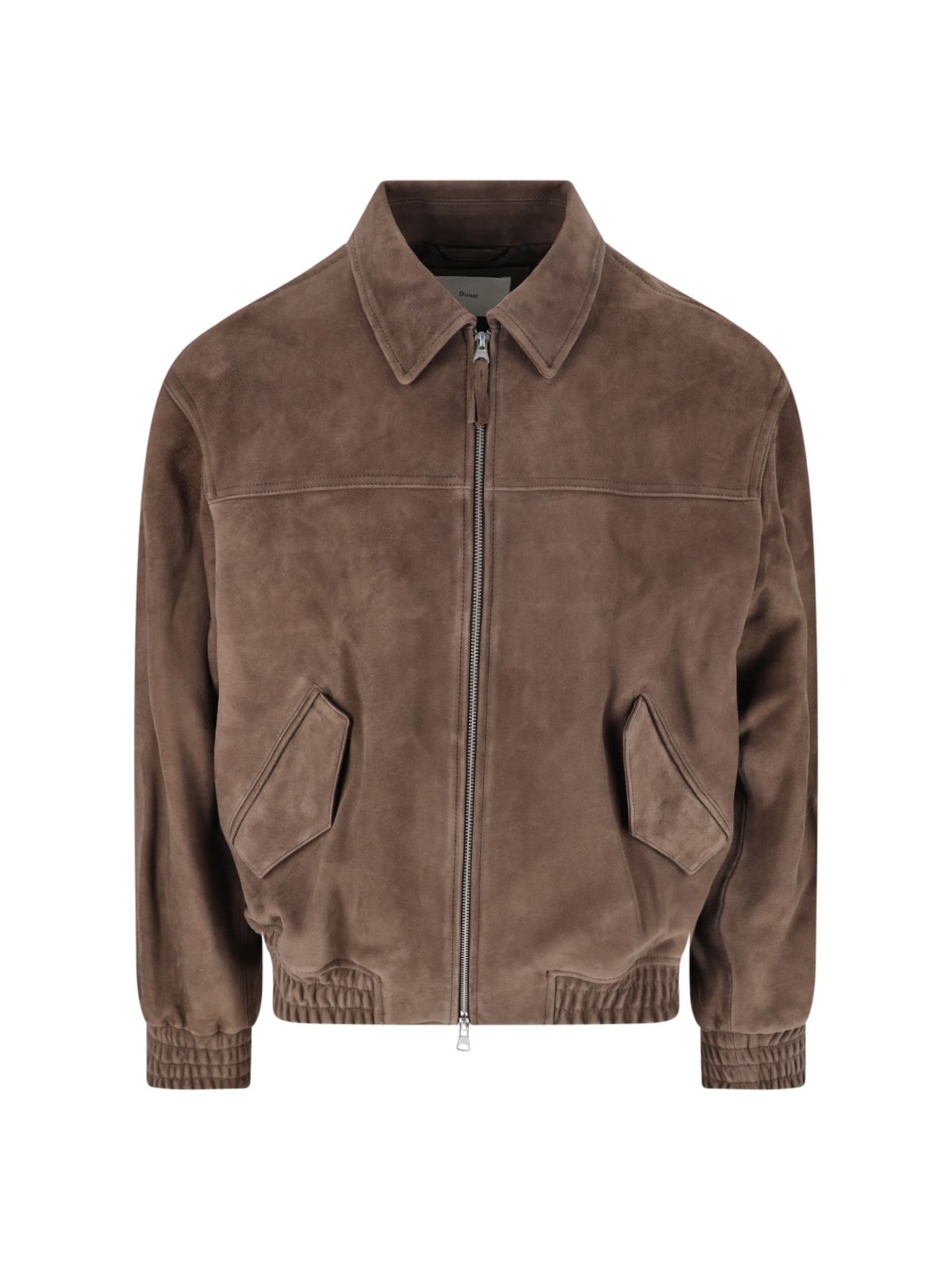 Dunst Men's Taupe Suede Bomber Jacket